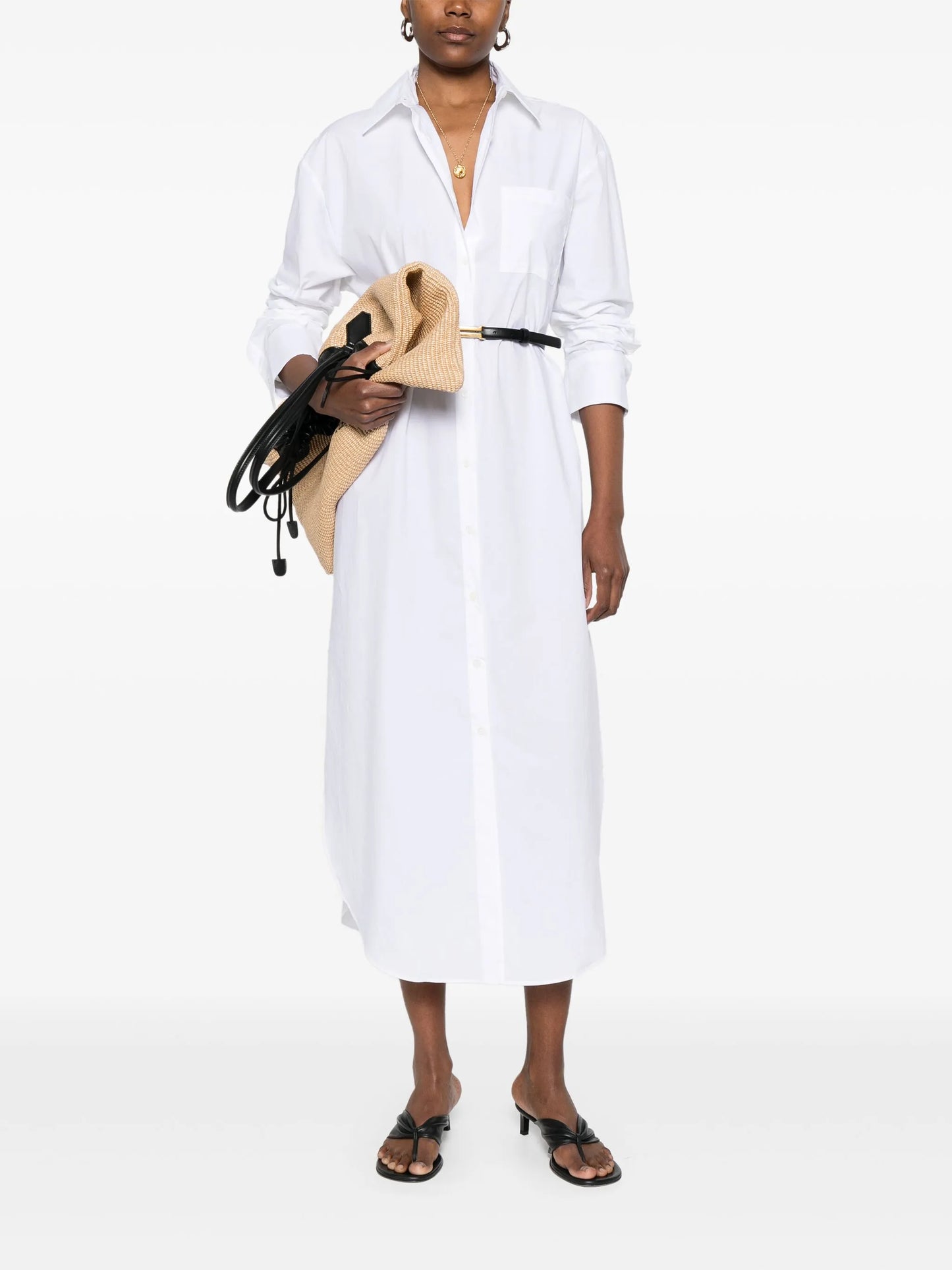 Helena shirt midi dress