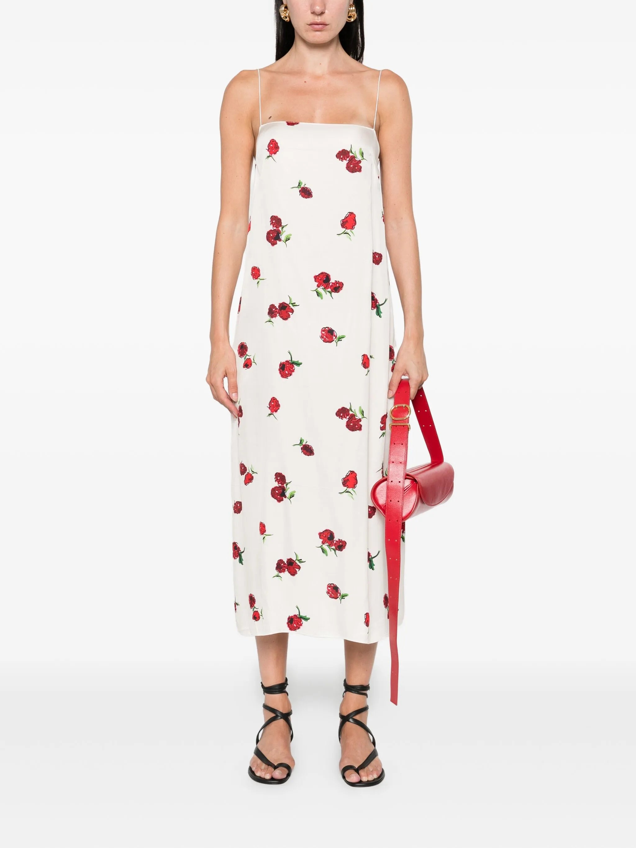 floral-print dress