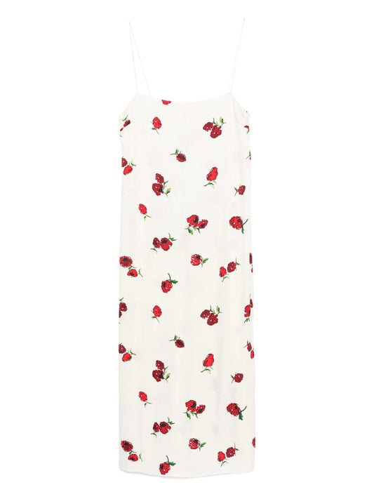 floral-print dress
