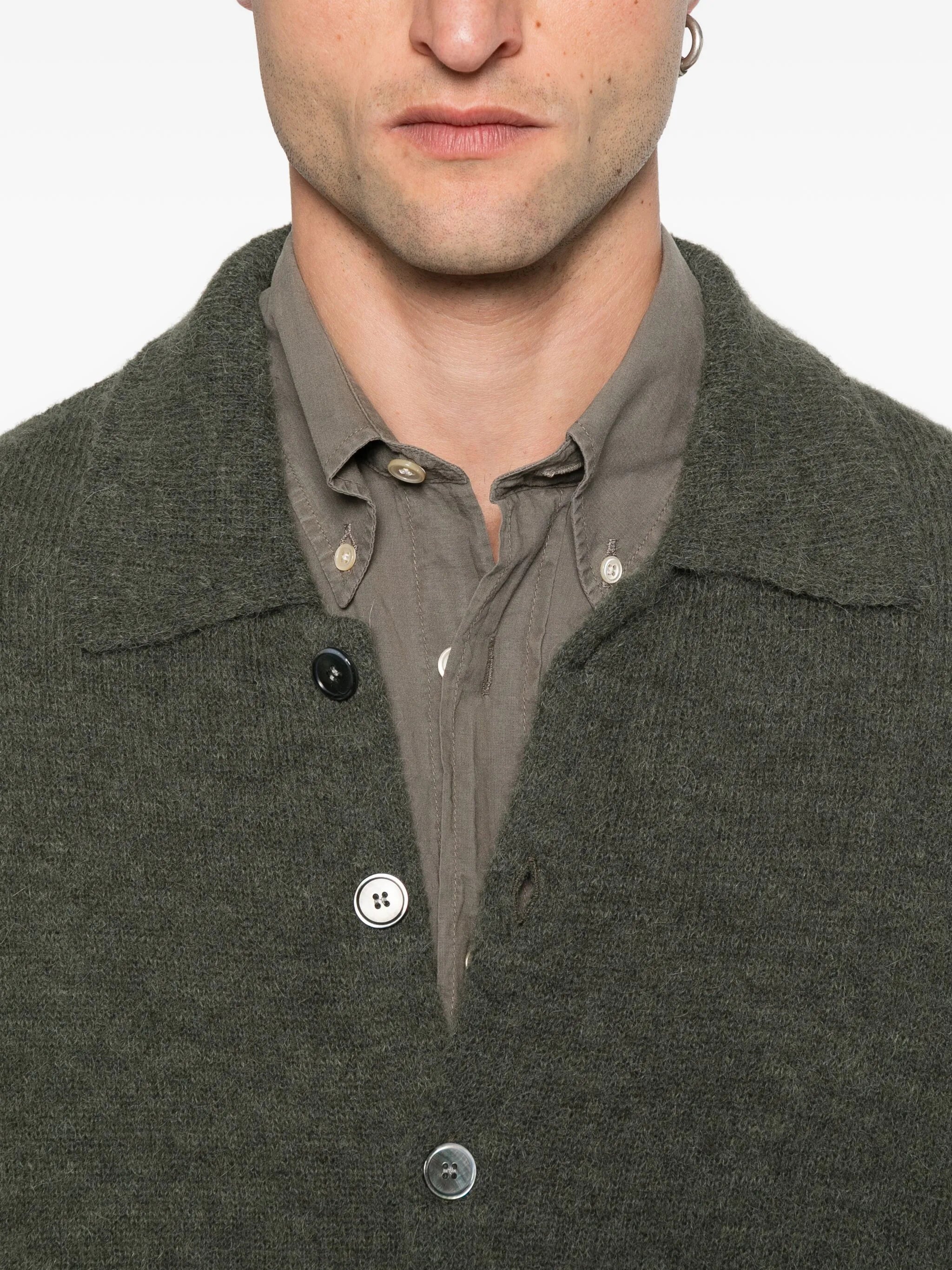 alpaca wool-blend cardigan