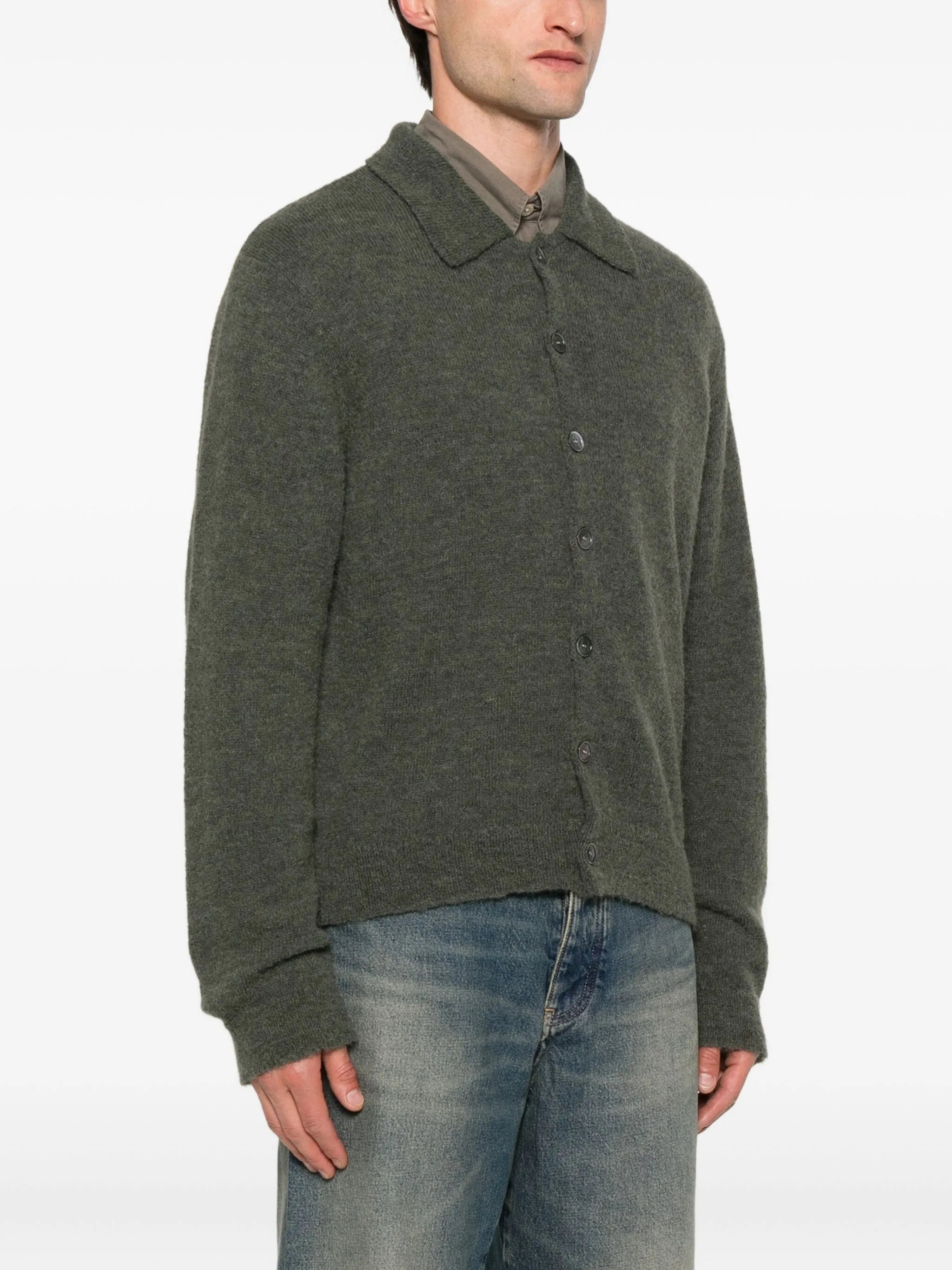 alpaca wool-blend cardigan