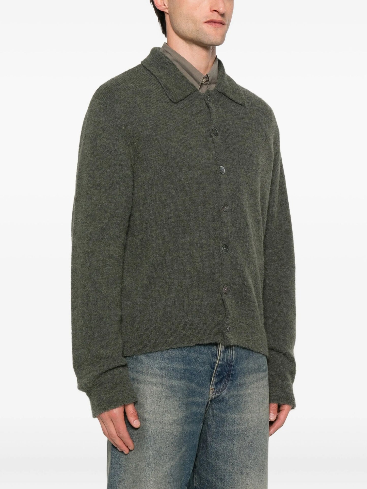 alpaca wool-blend cardigan