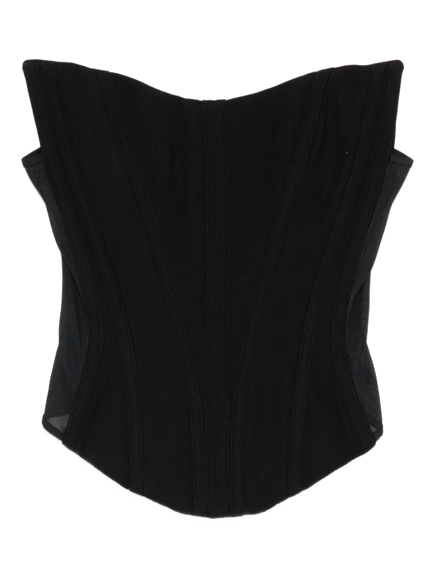 strapless corset-style top