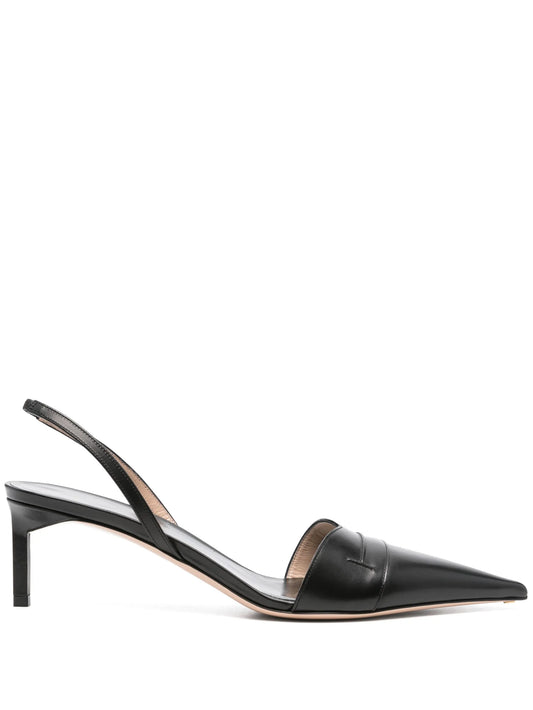 70mm leather pumps