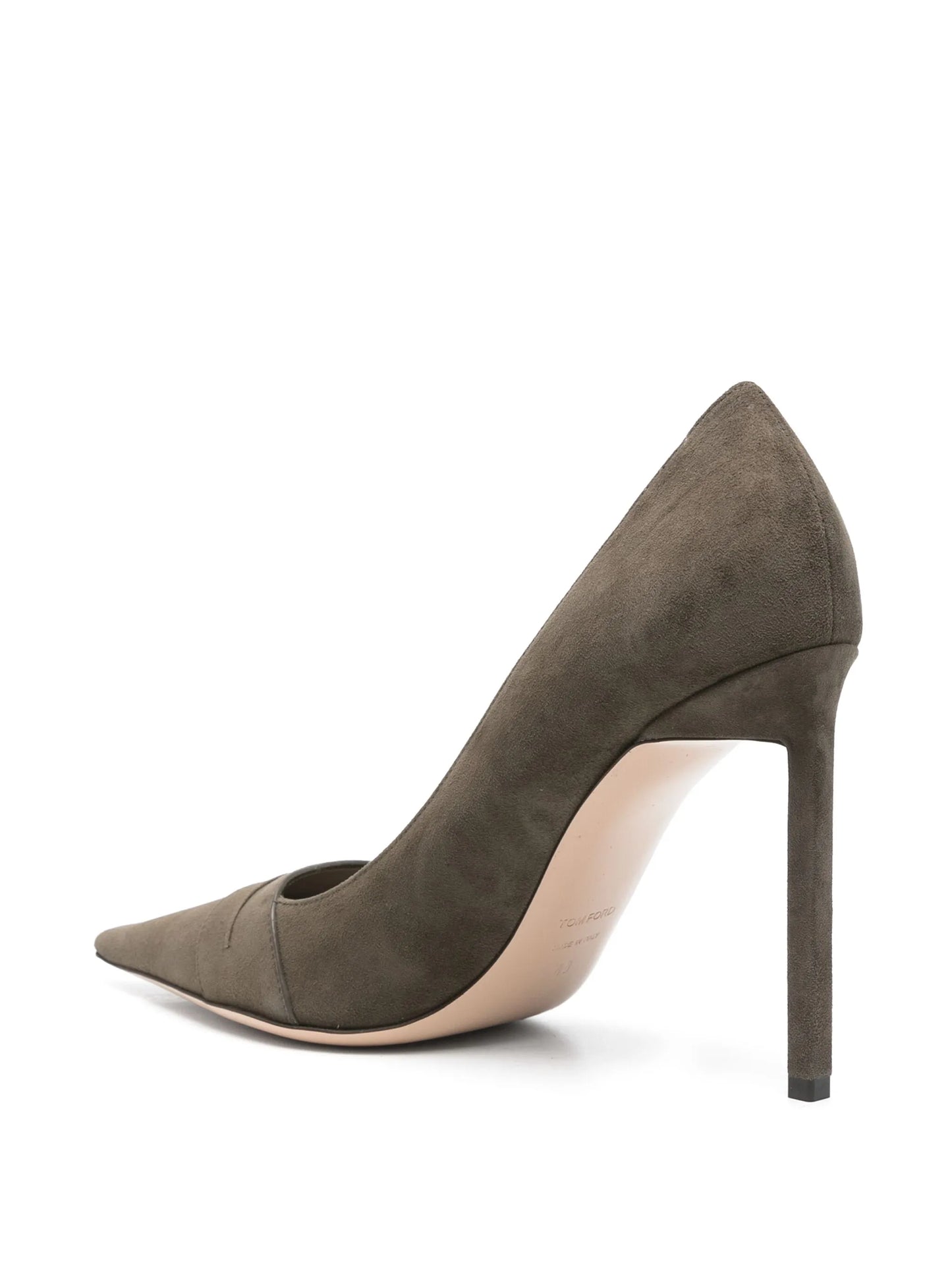 suede stiletto-heel pumps