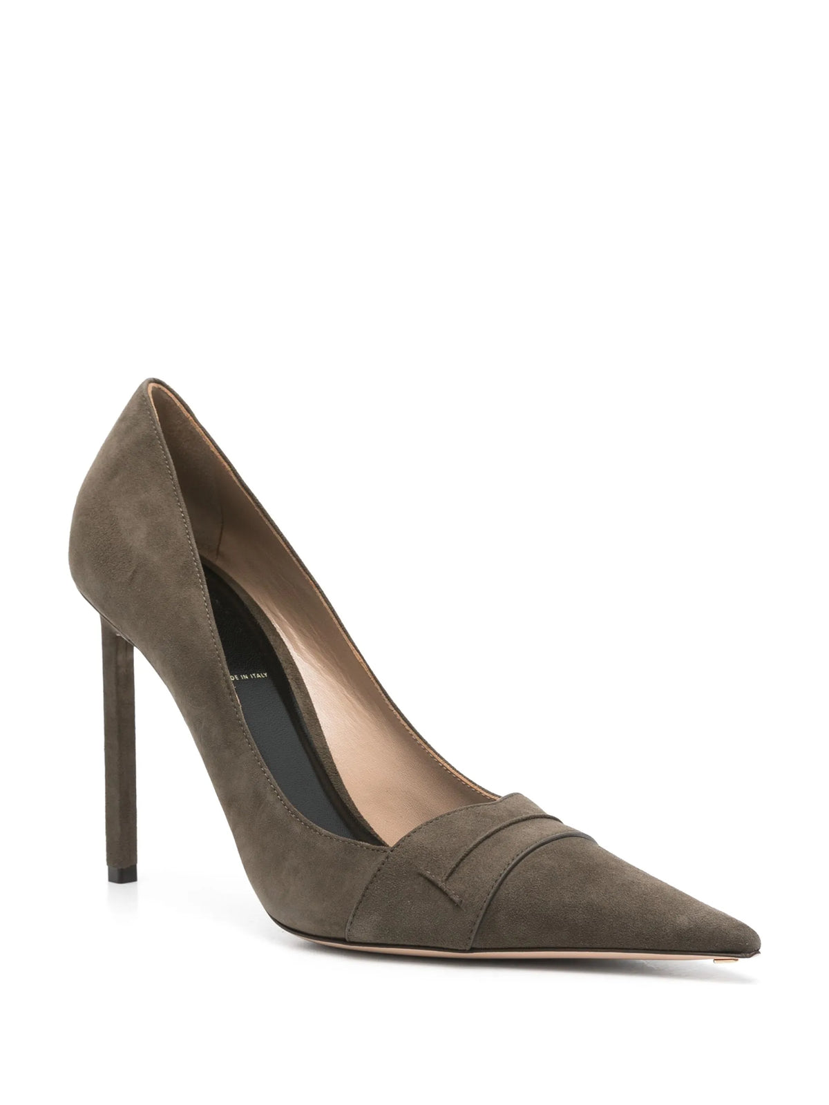 suede stiletto-heel pumps