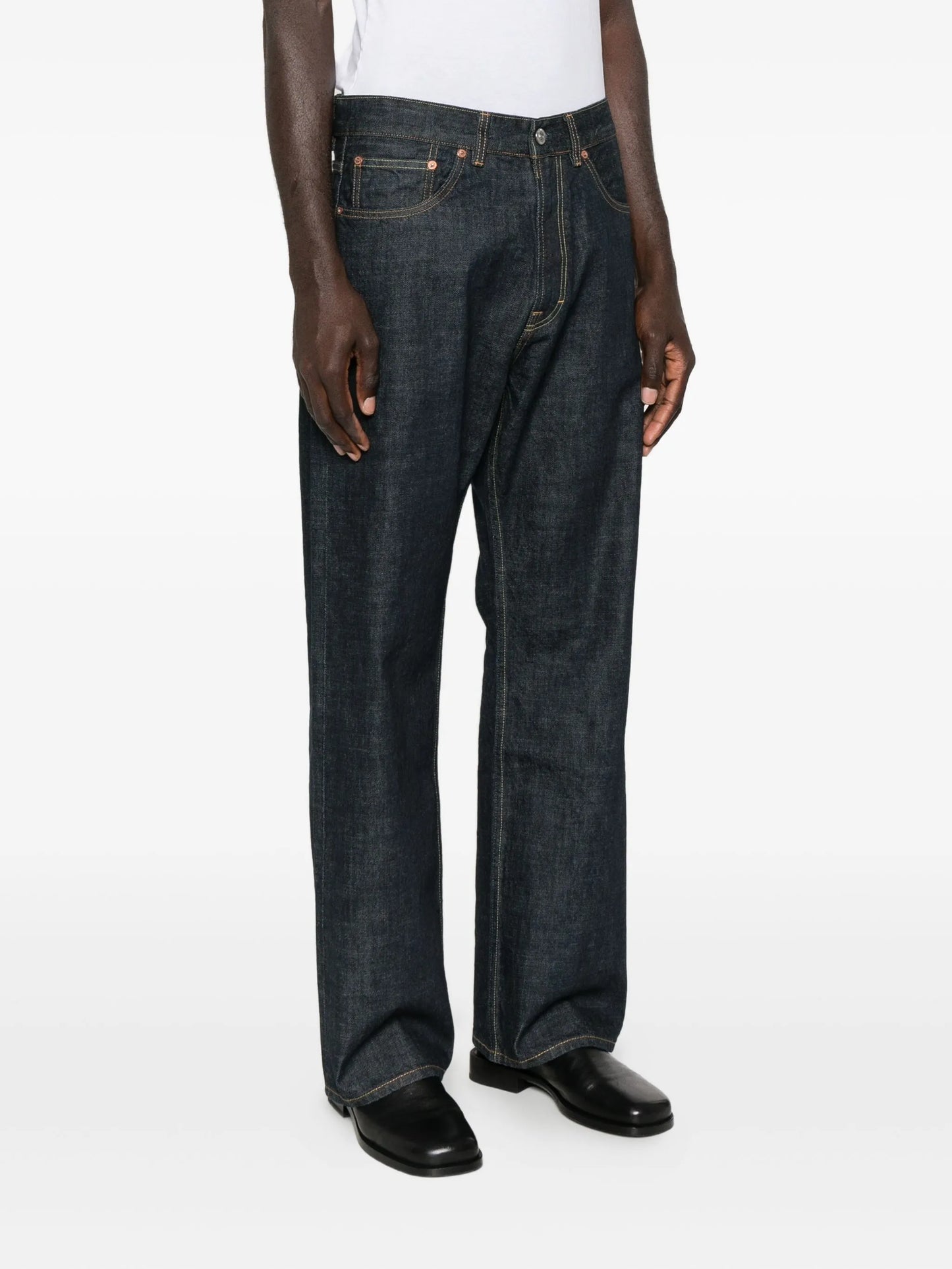 straight-leg jeans