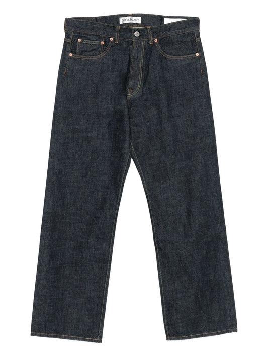 straight-leg jeans