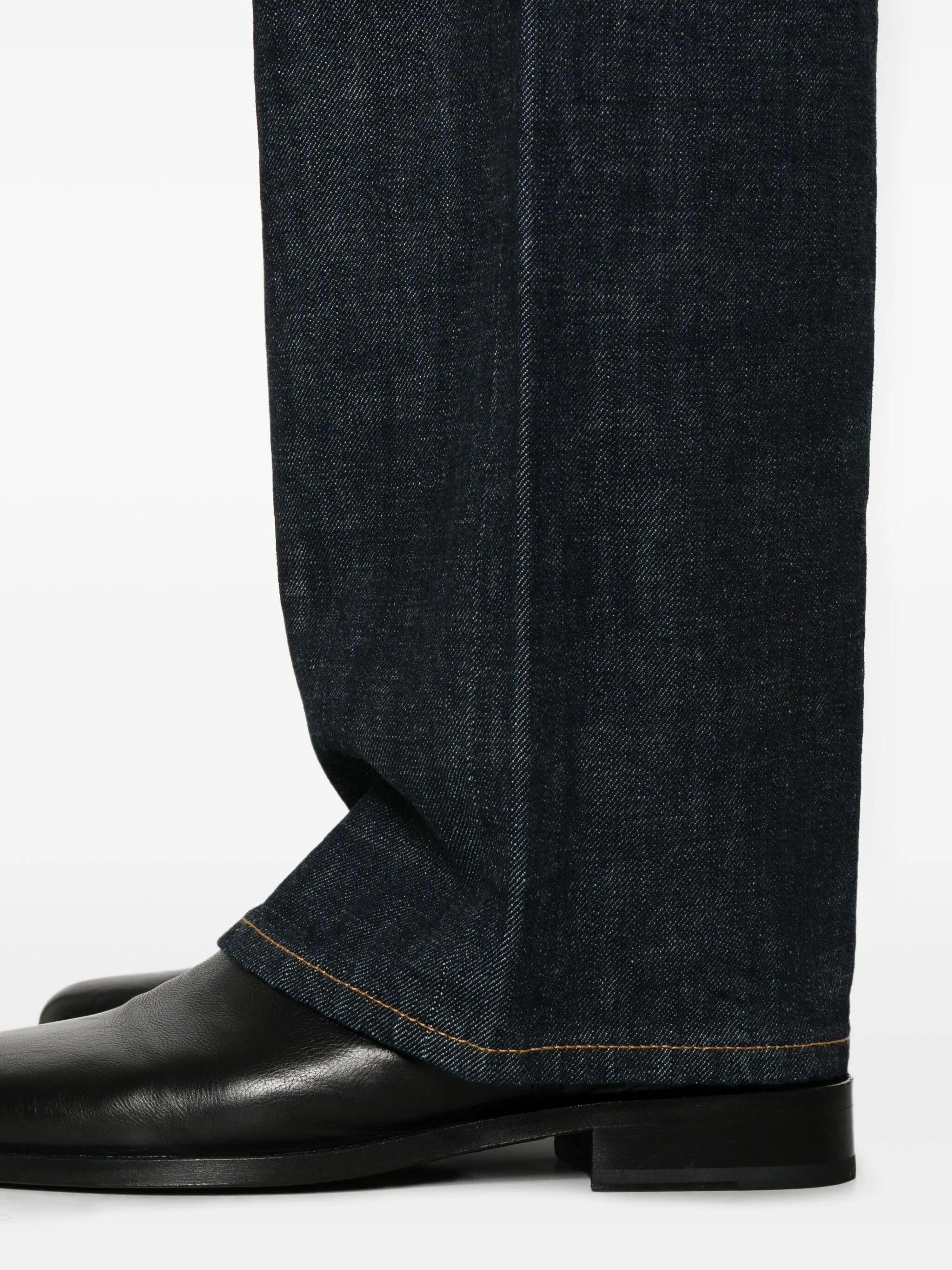 straight-leg jeans