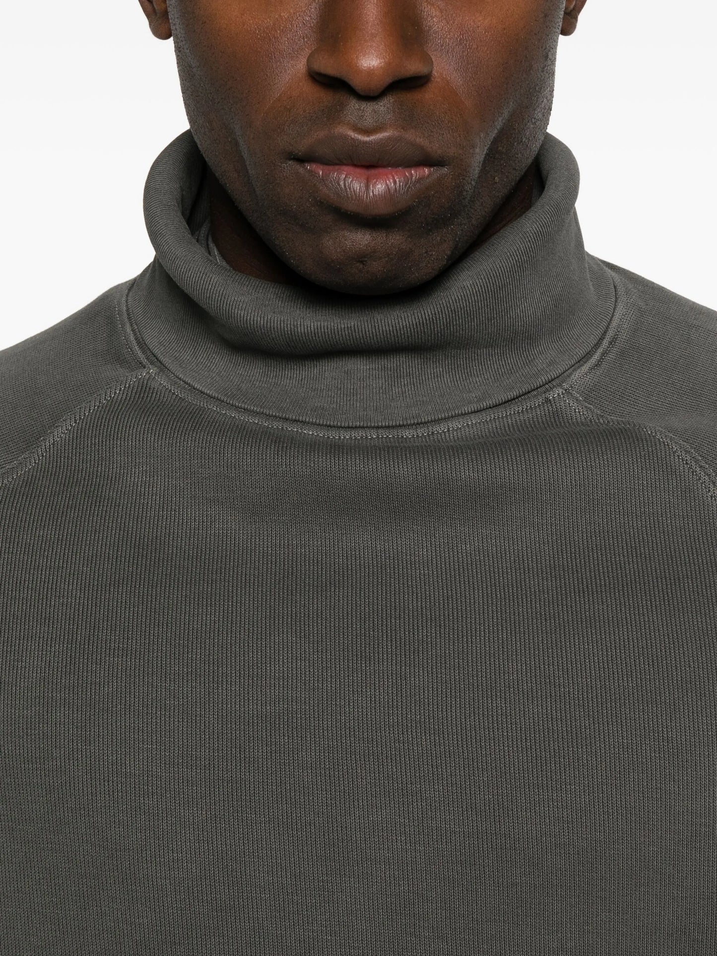 Scholar raglan-sleeve roll-neck sweatshirt