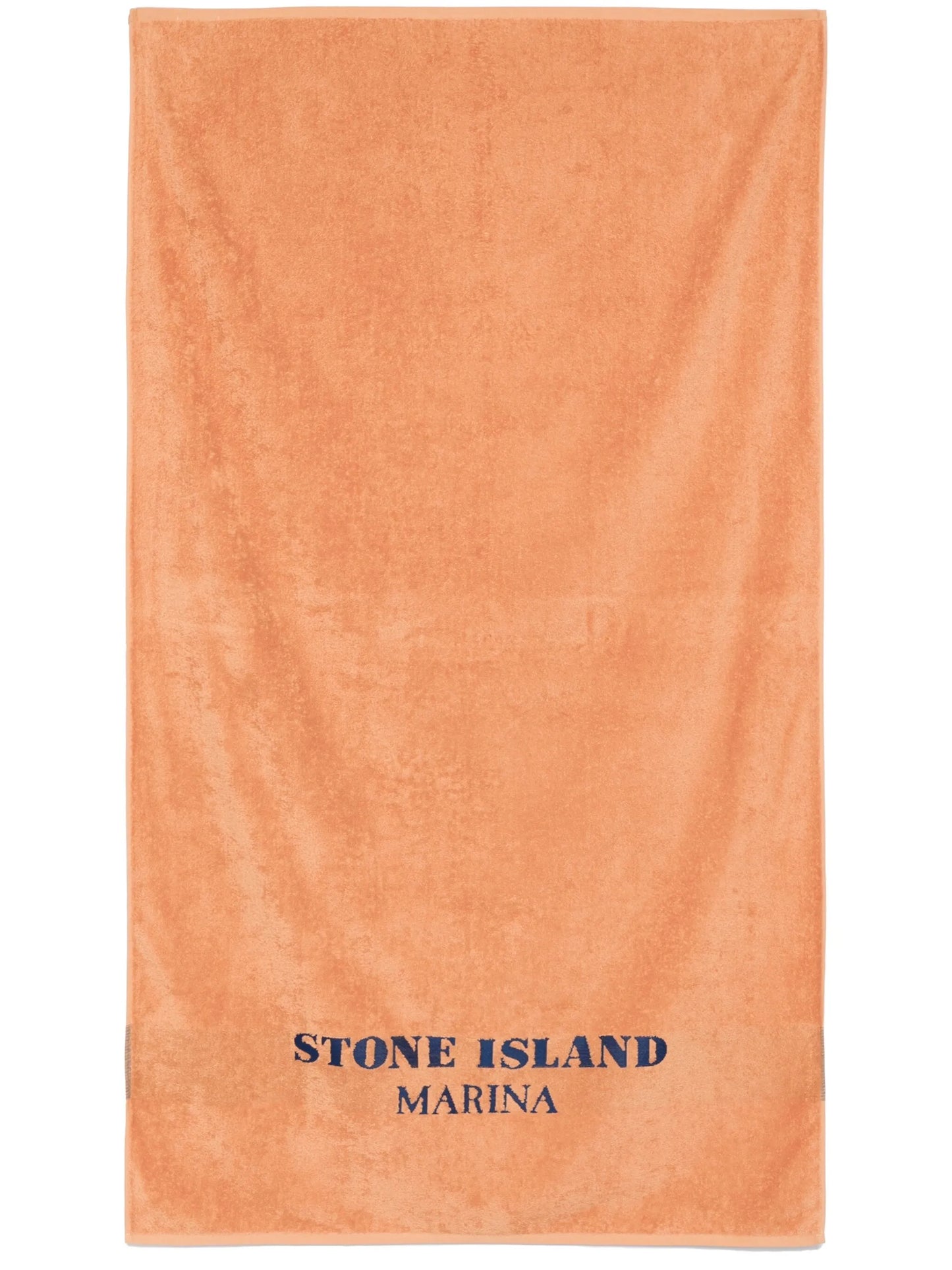 logo-embroidered beach towel
