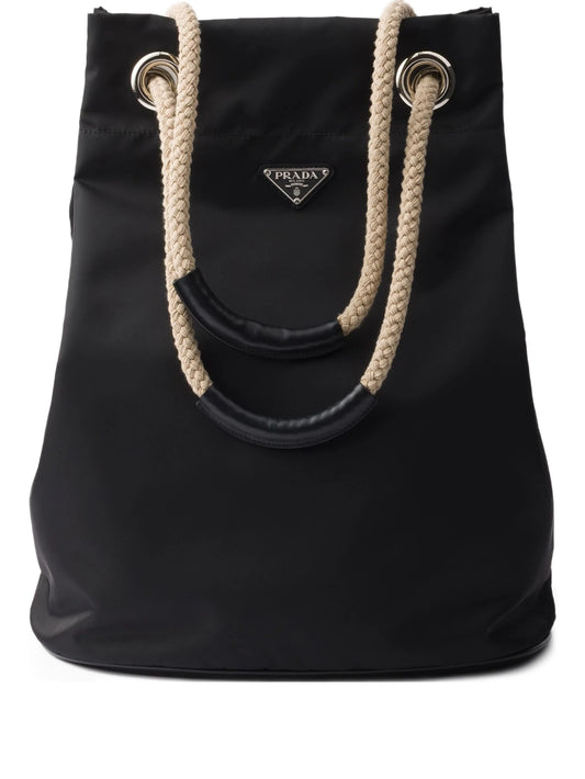 Re-Nylon drawstring tote bag