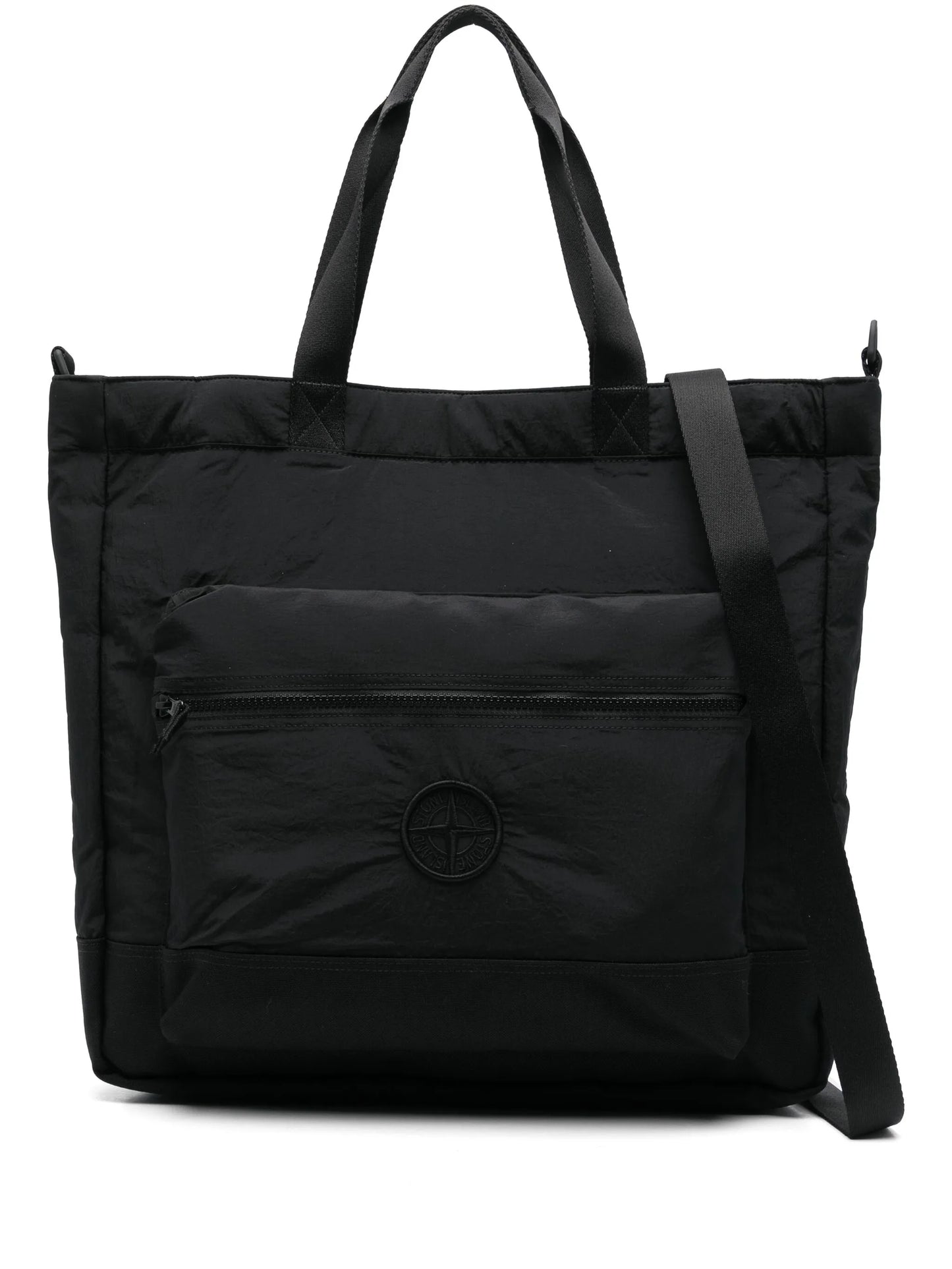 Compass-patch tote bag