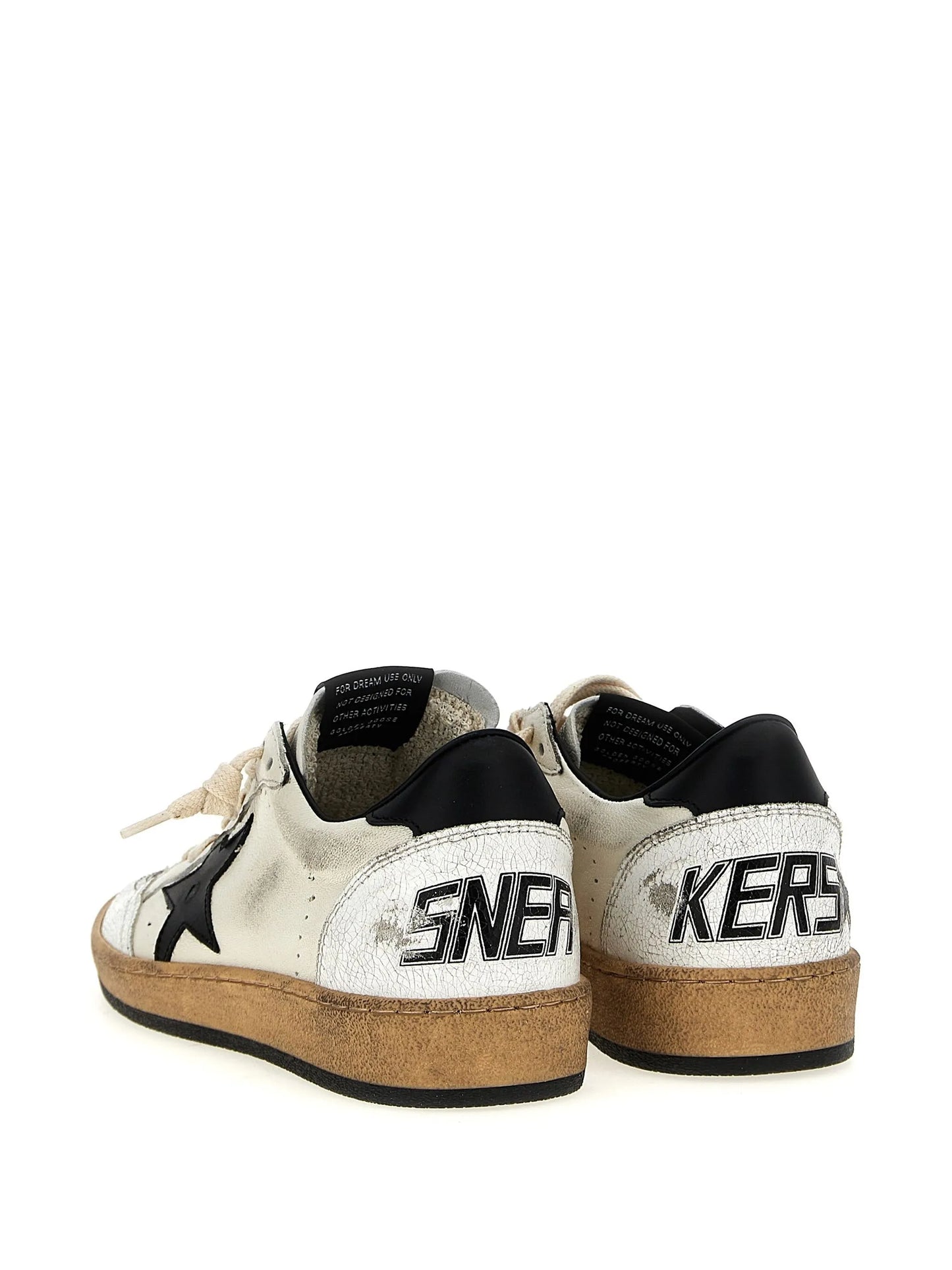 Ball Star trainers in nappa with black star and black heel tab