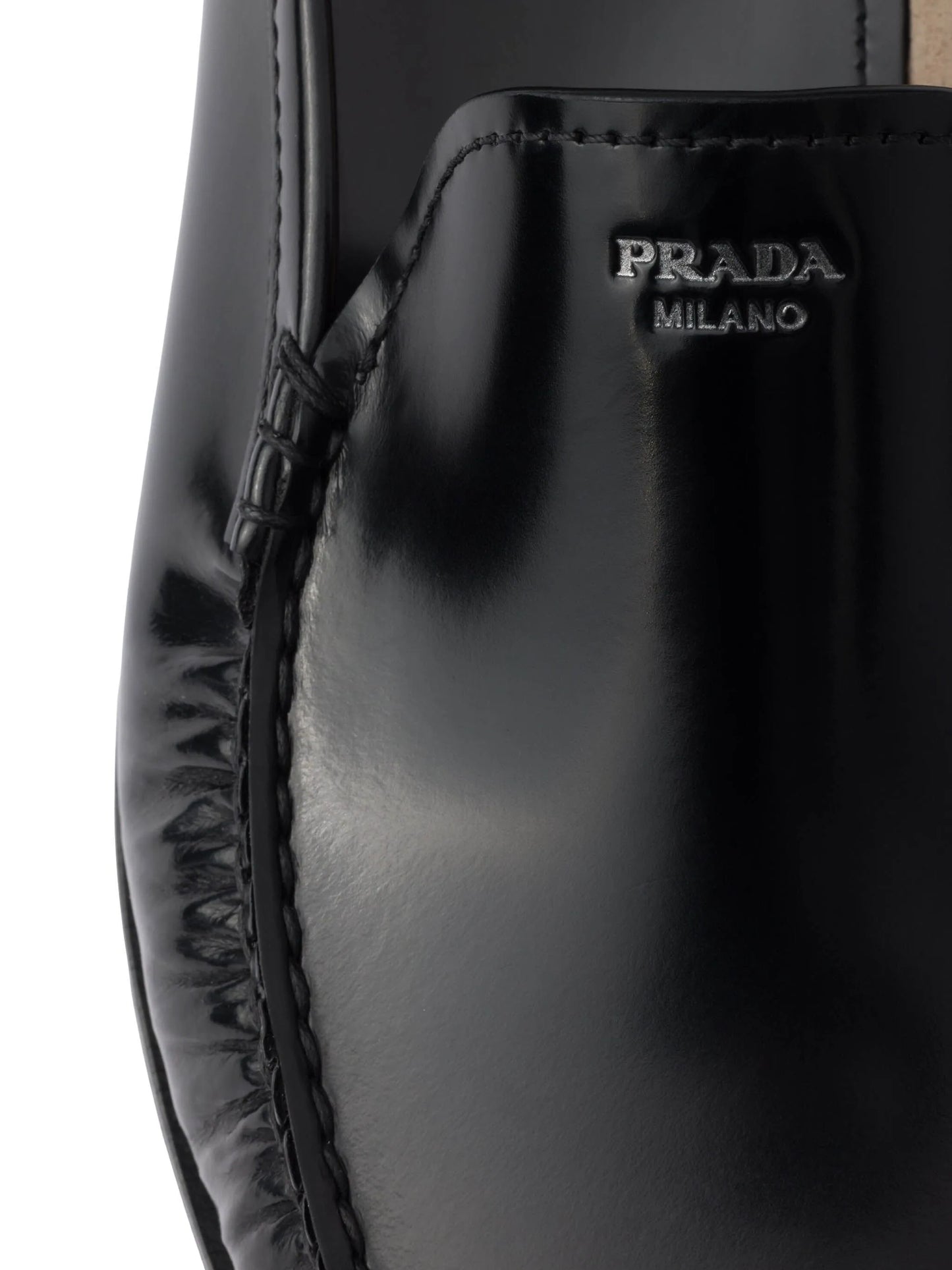 brushed-leather loafers