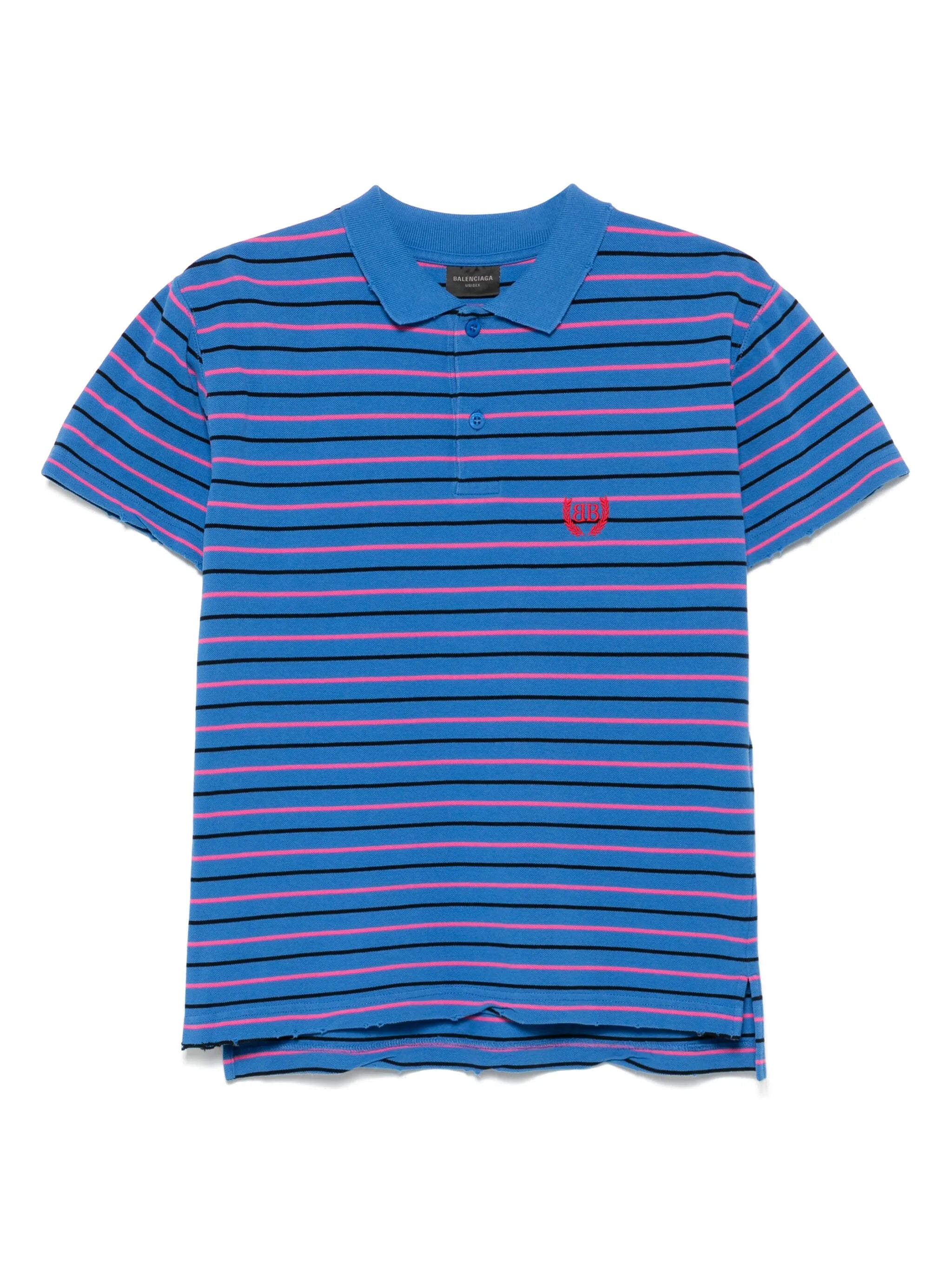 striped polo shirt