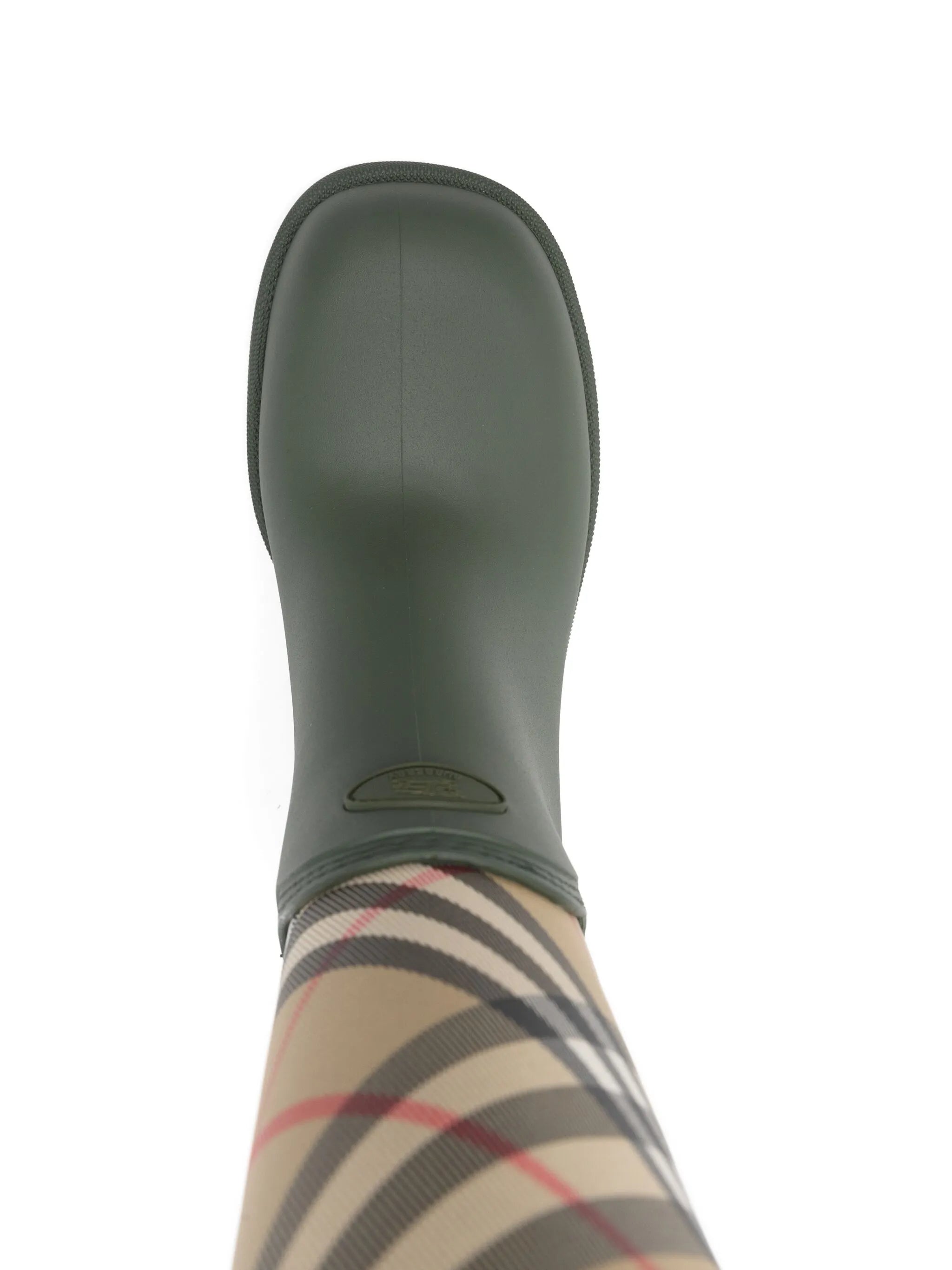 Marsh check-pattern block-heel boots