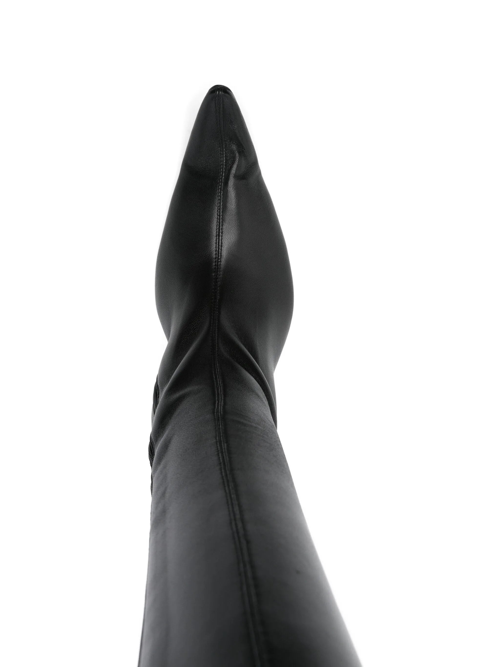 Poulaine over-the-knee boots