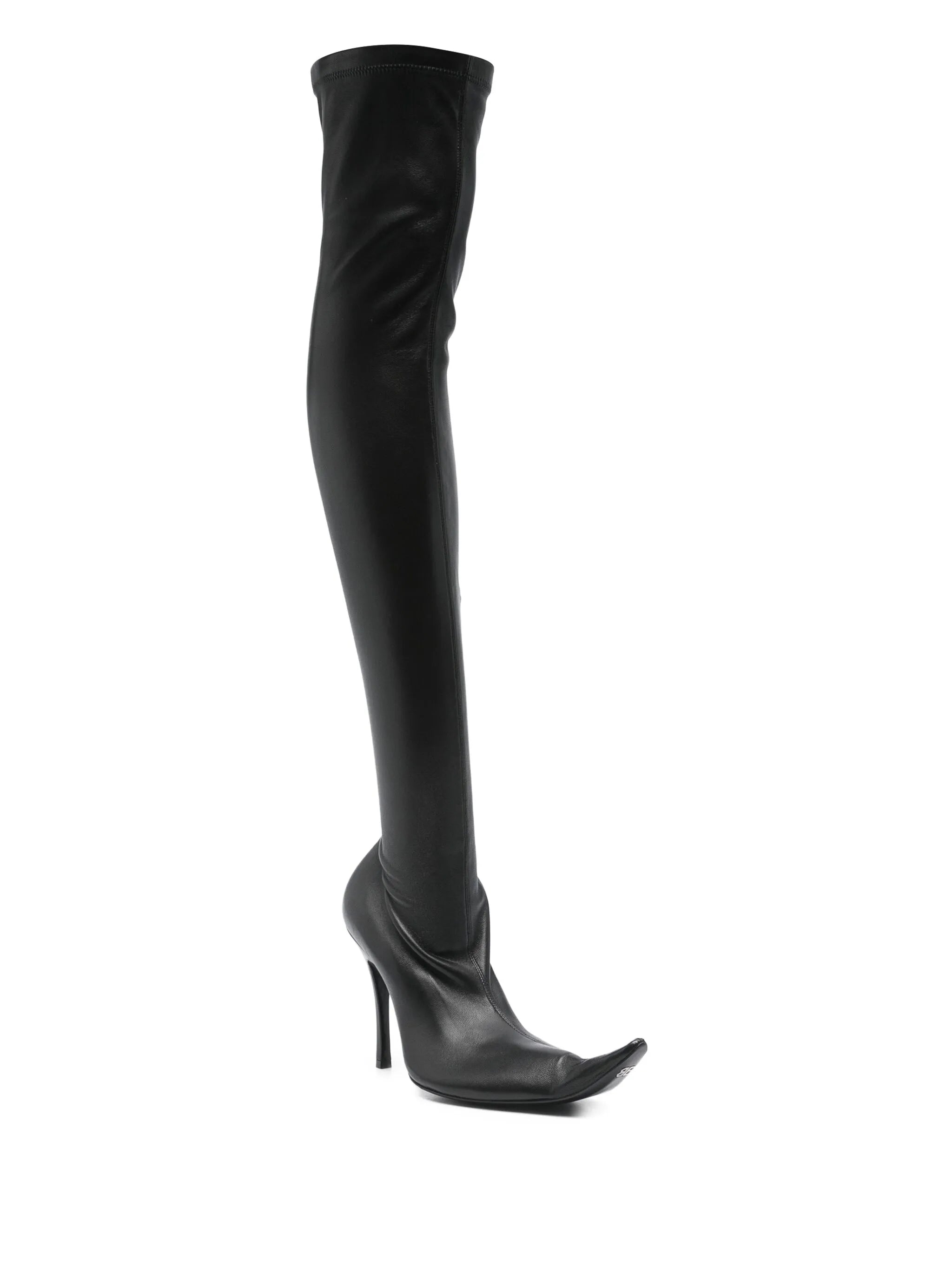 Poulaine over-the-knee boots