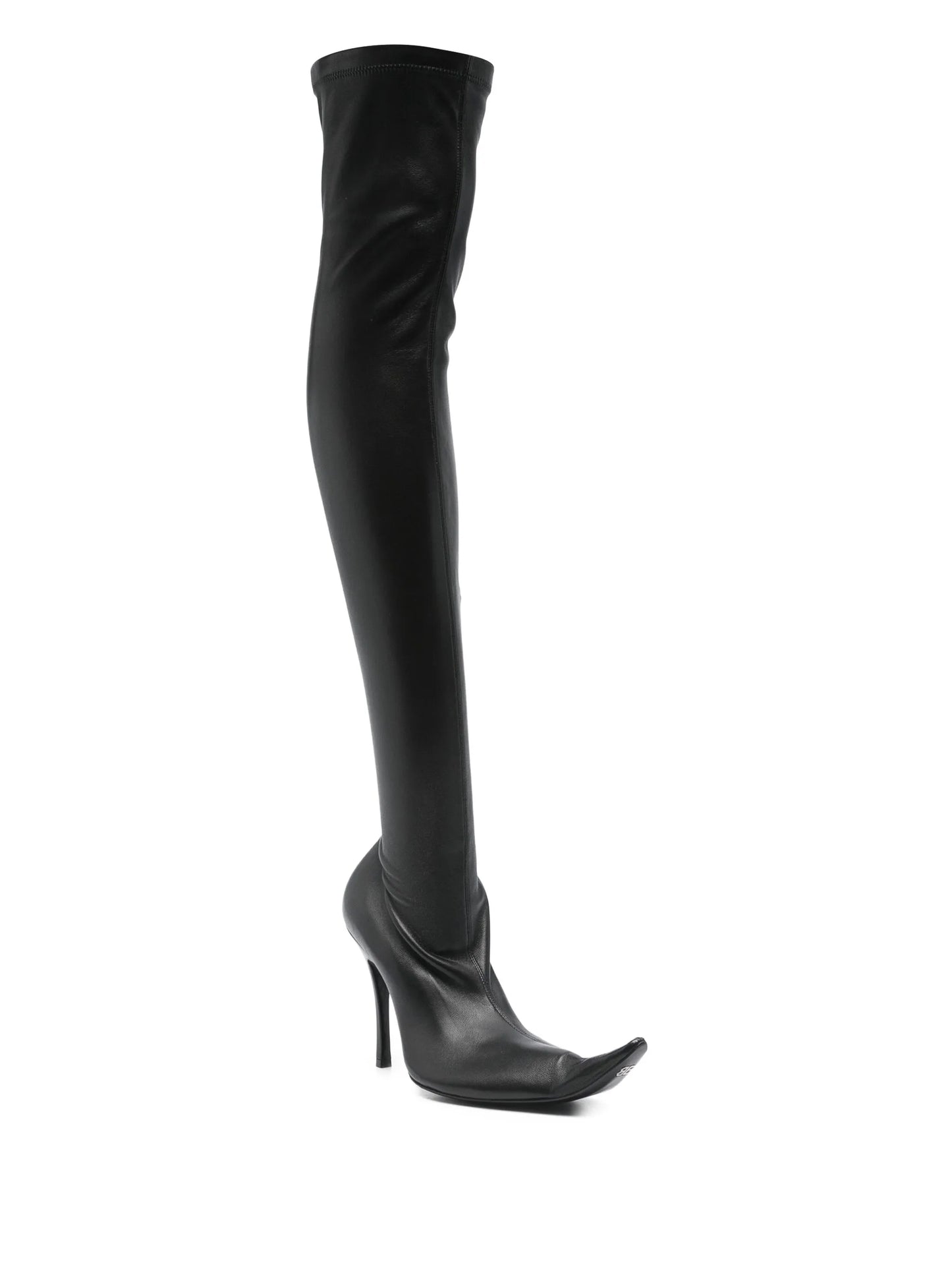 Poulaine over-the-knee boots