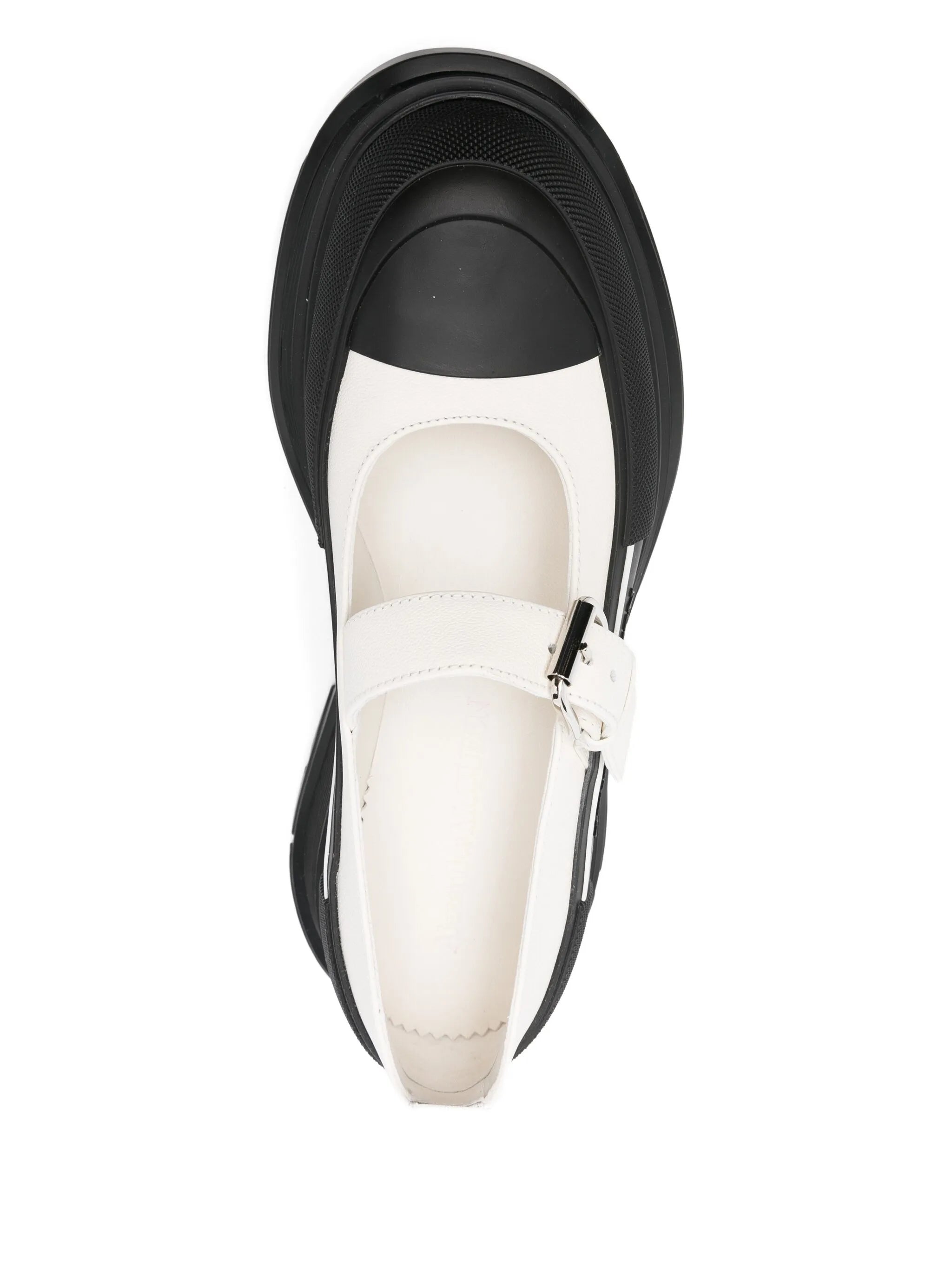 45mm buckle-strap leather pumps