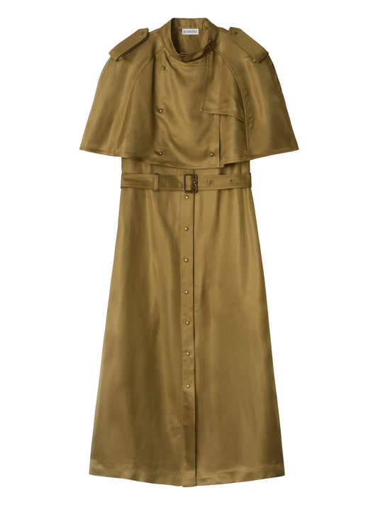 Trench midi dress