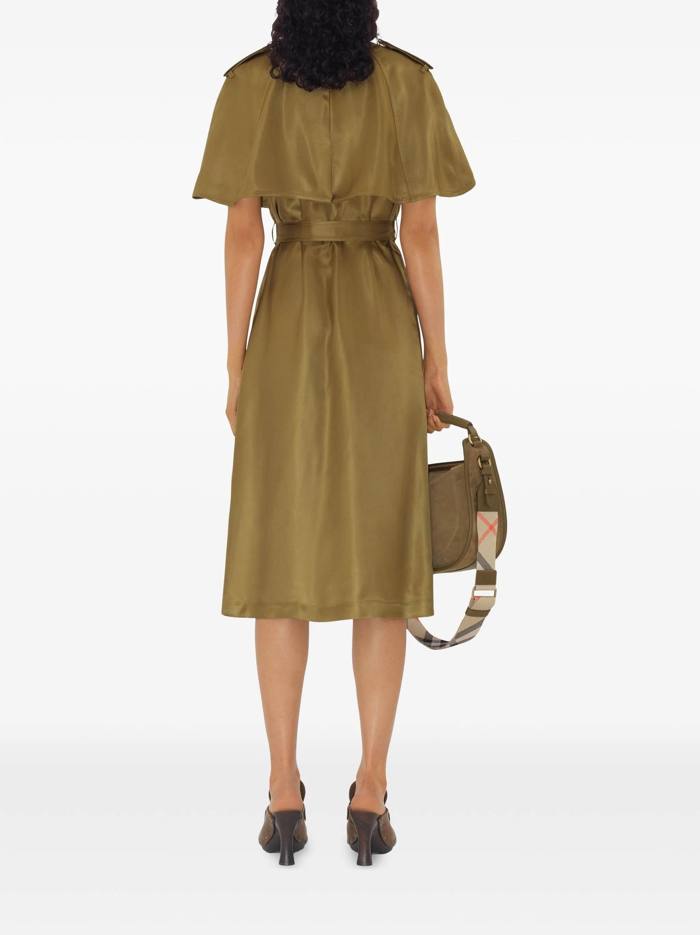 Trench midi dress