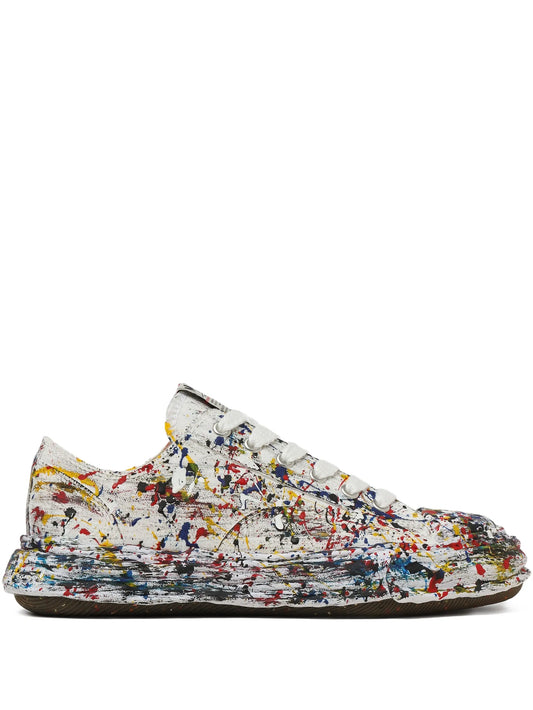 Peterson paint-splattered sneakers