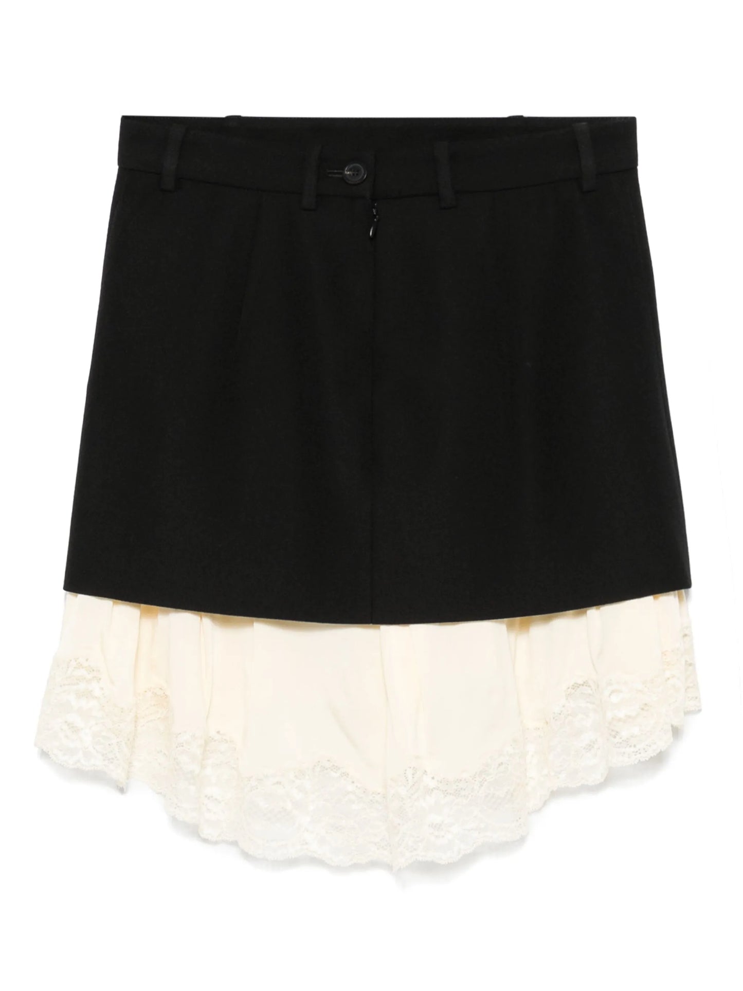 lace-detail mini skirt