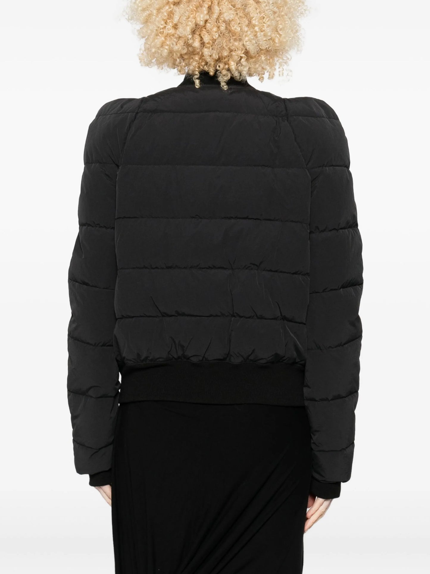 quilted zip-up puffer jacket