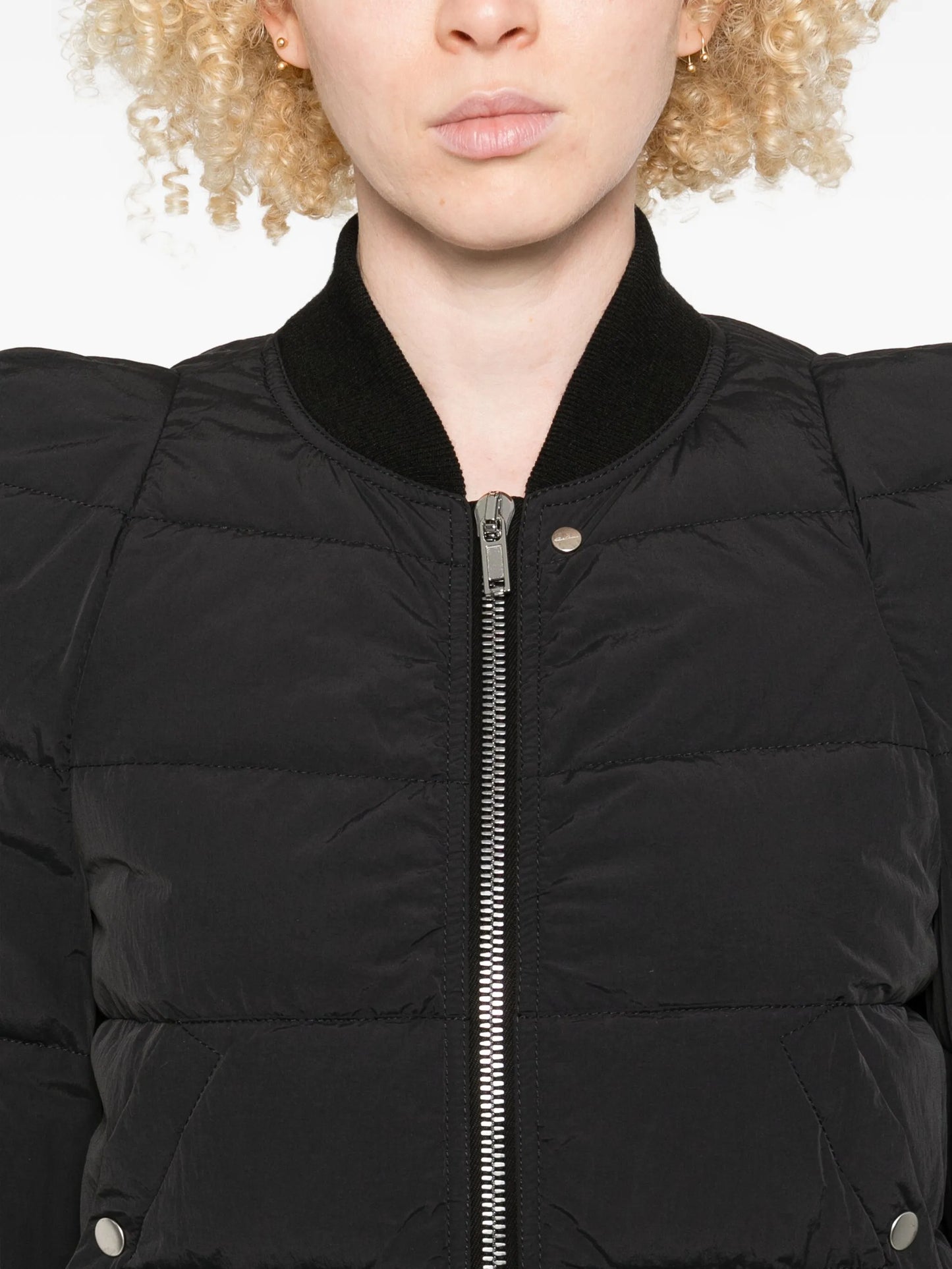quilted zip-up puffer jacket