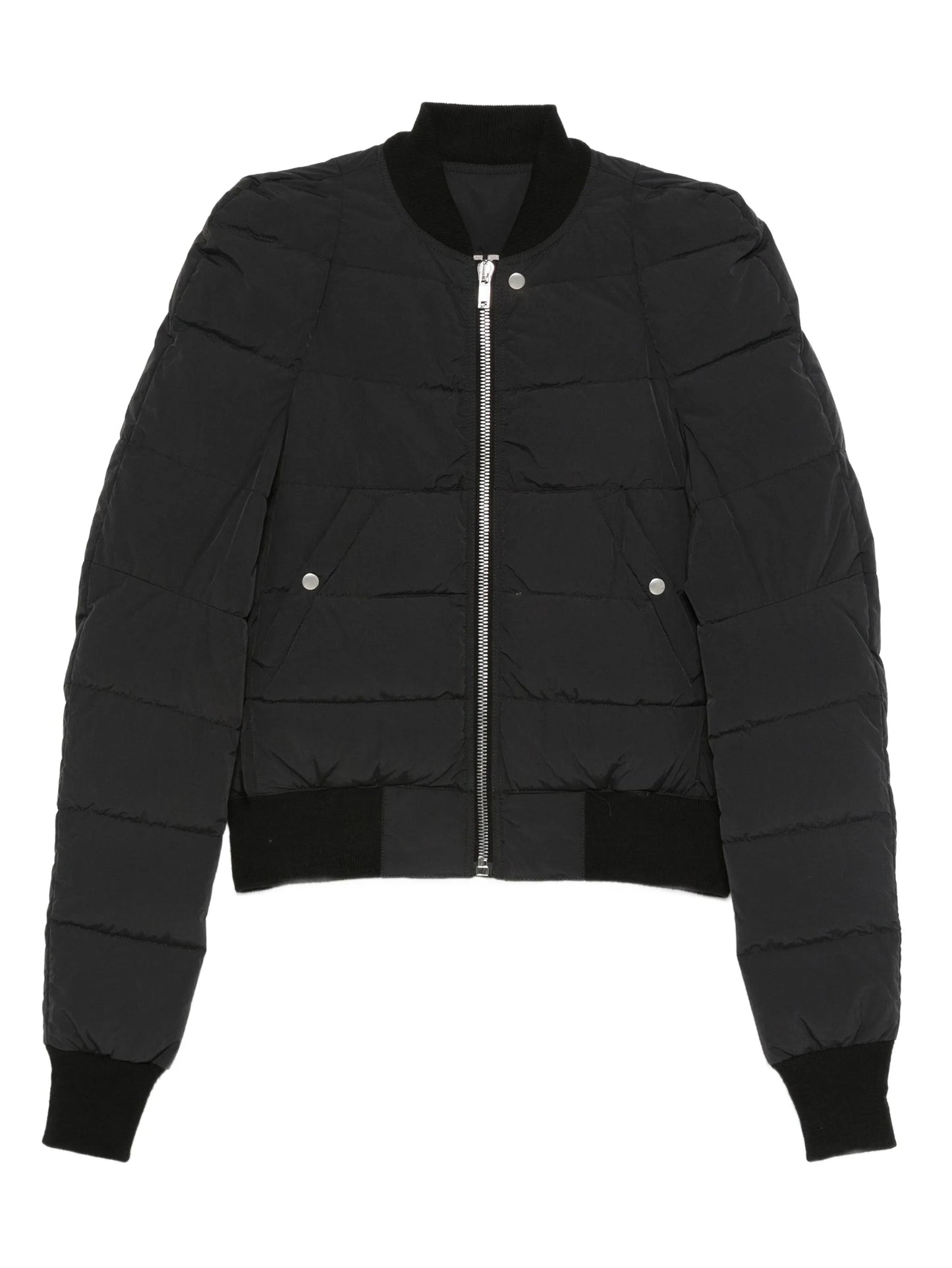 quilted zip-up puffer jacket