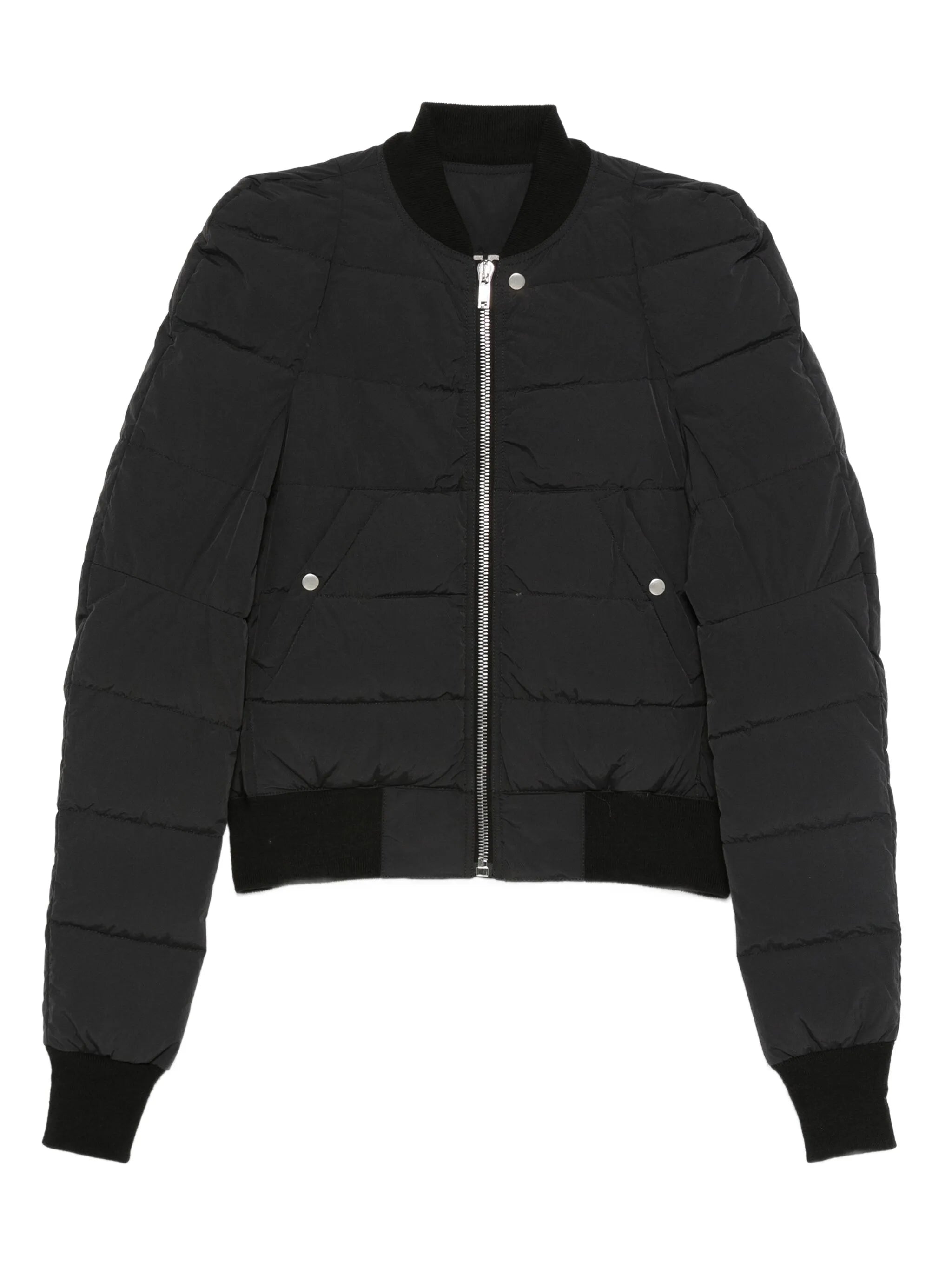 quilted zip-up puffer jacket