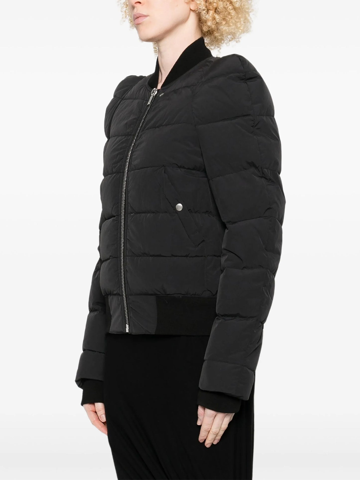 quilted zip-up puffer jacket