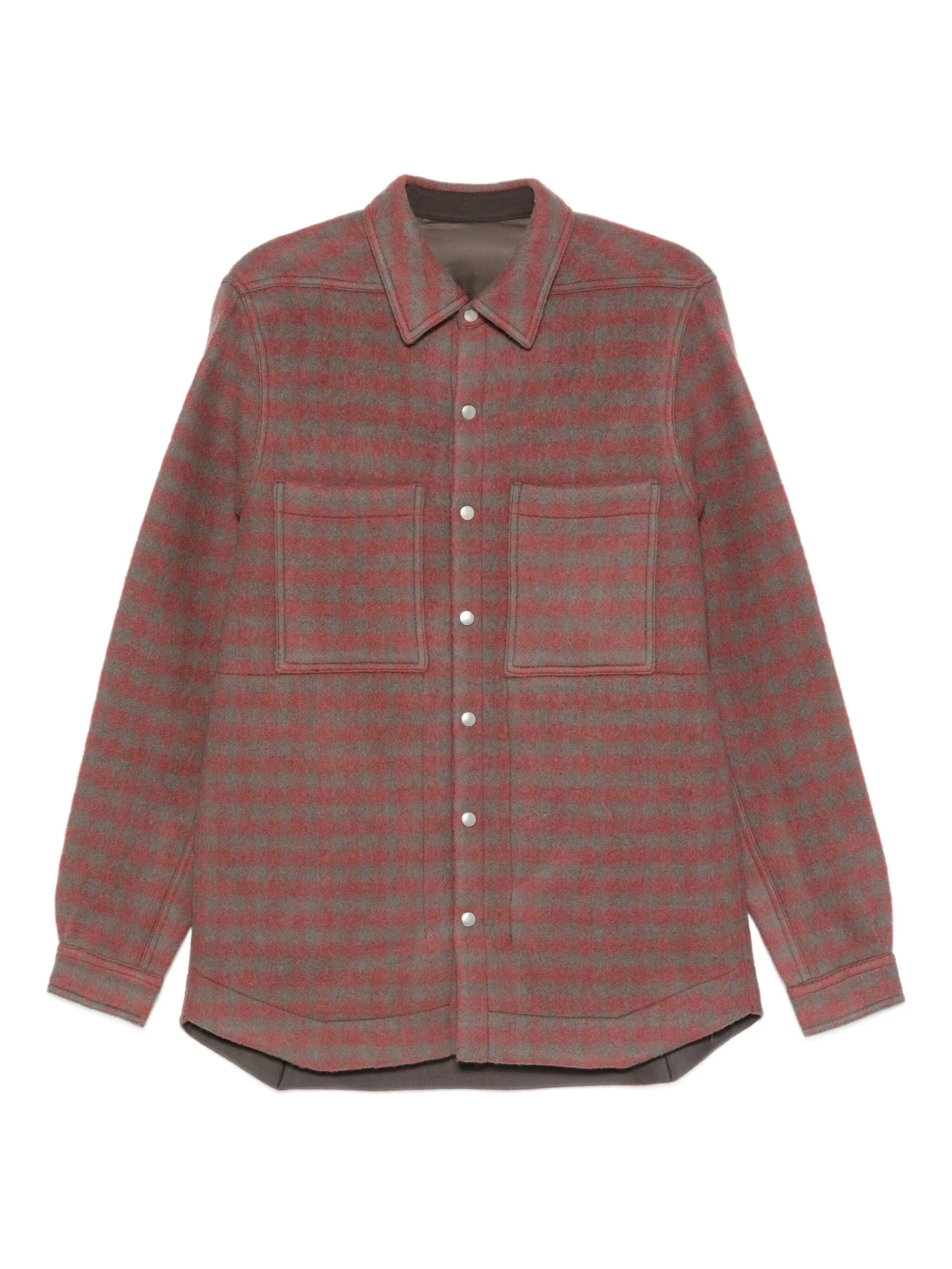 checked patch-pocket shirt