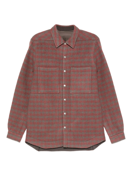 checked patch-pocket shirt