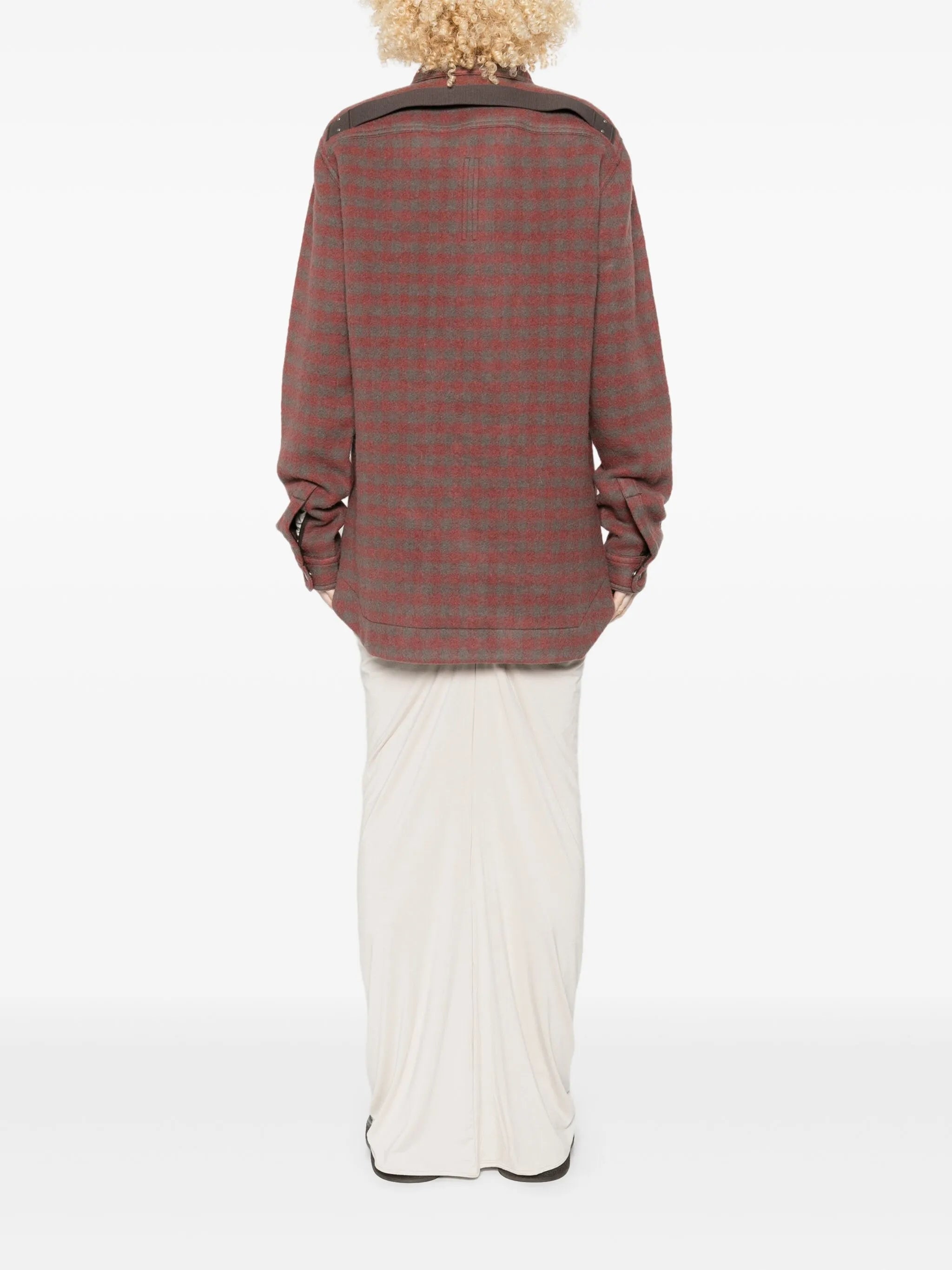 checked patch-pocket shirt
