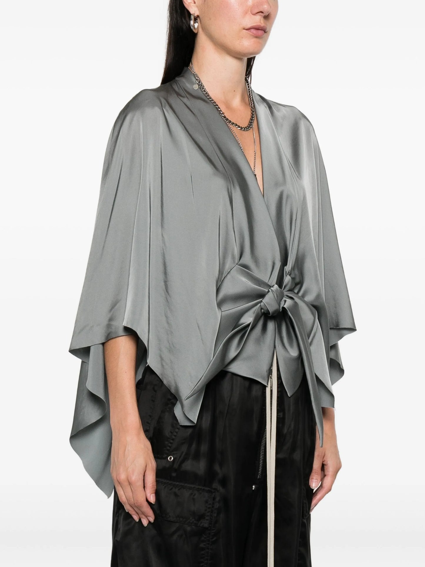 v-neck blouse