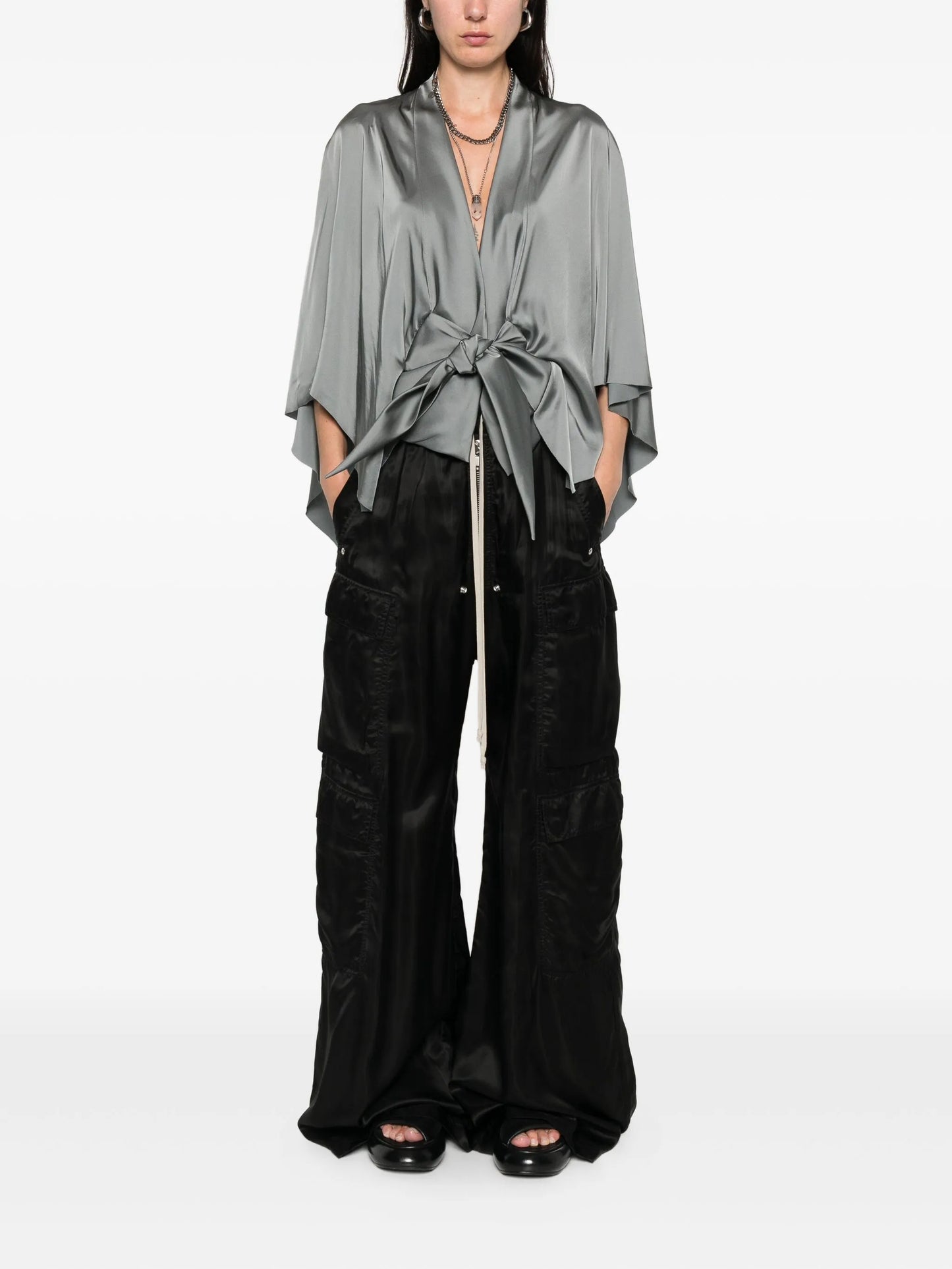 v-neck blouse