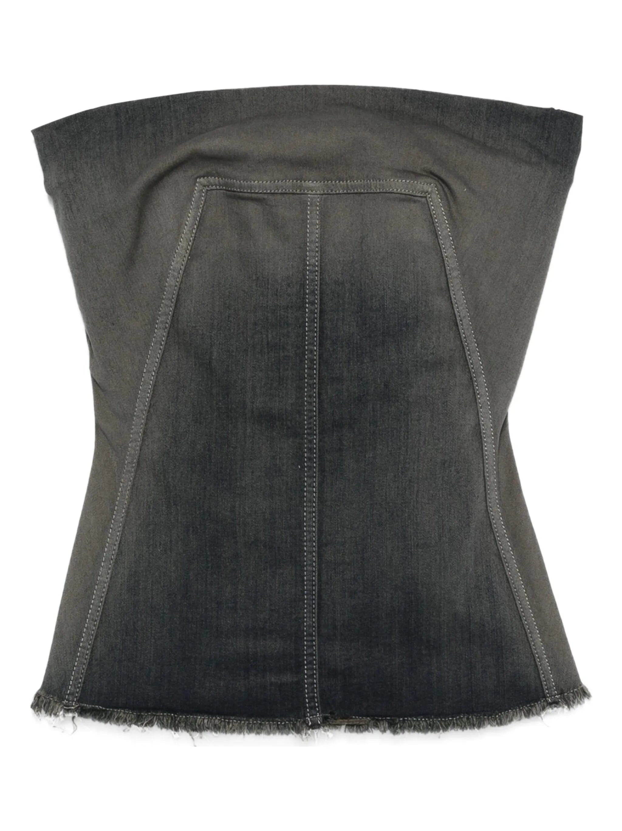 Bustier denim top