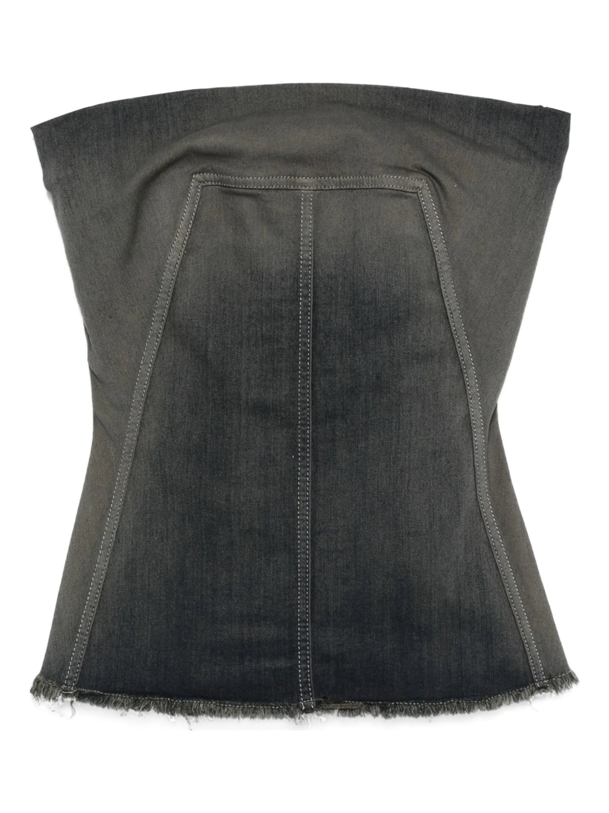 Bustier denim top