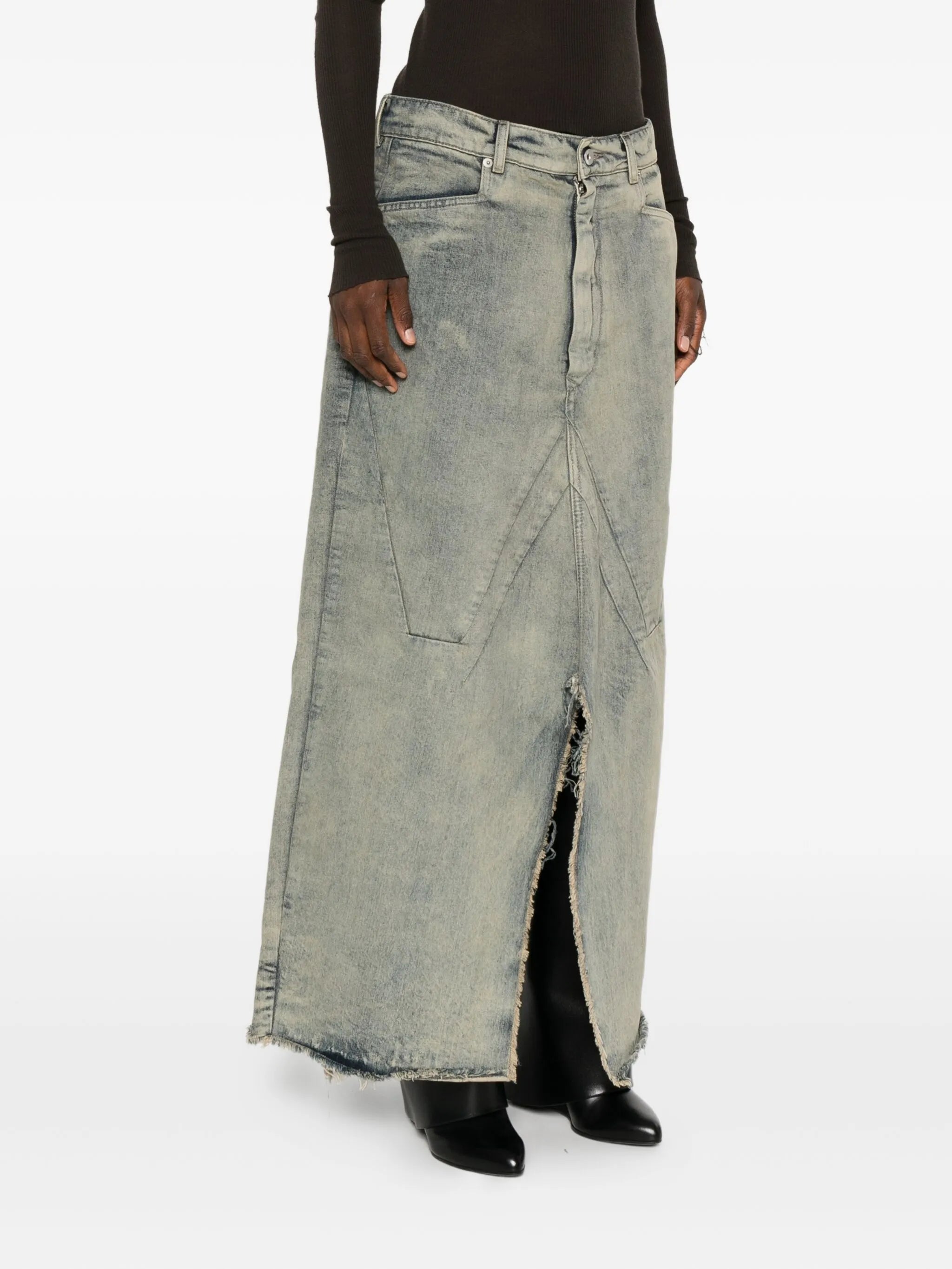 cotton denim skirt