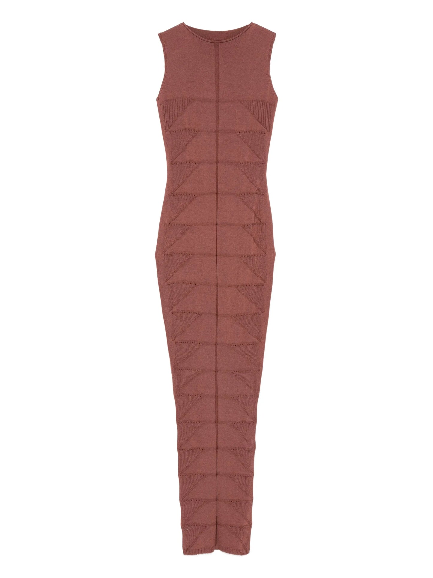 knitted sleeveless midi dress