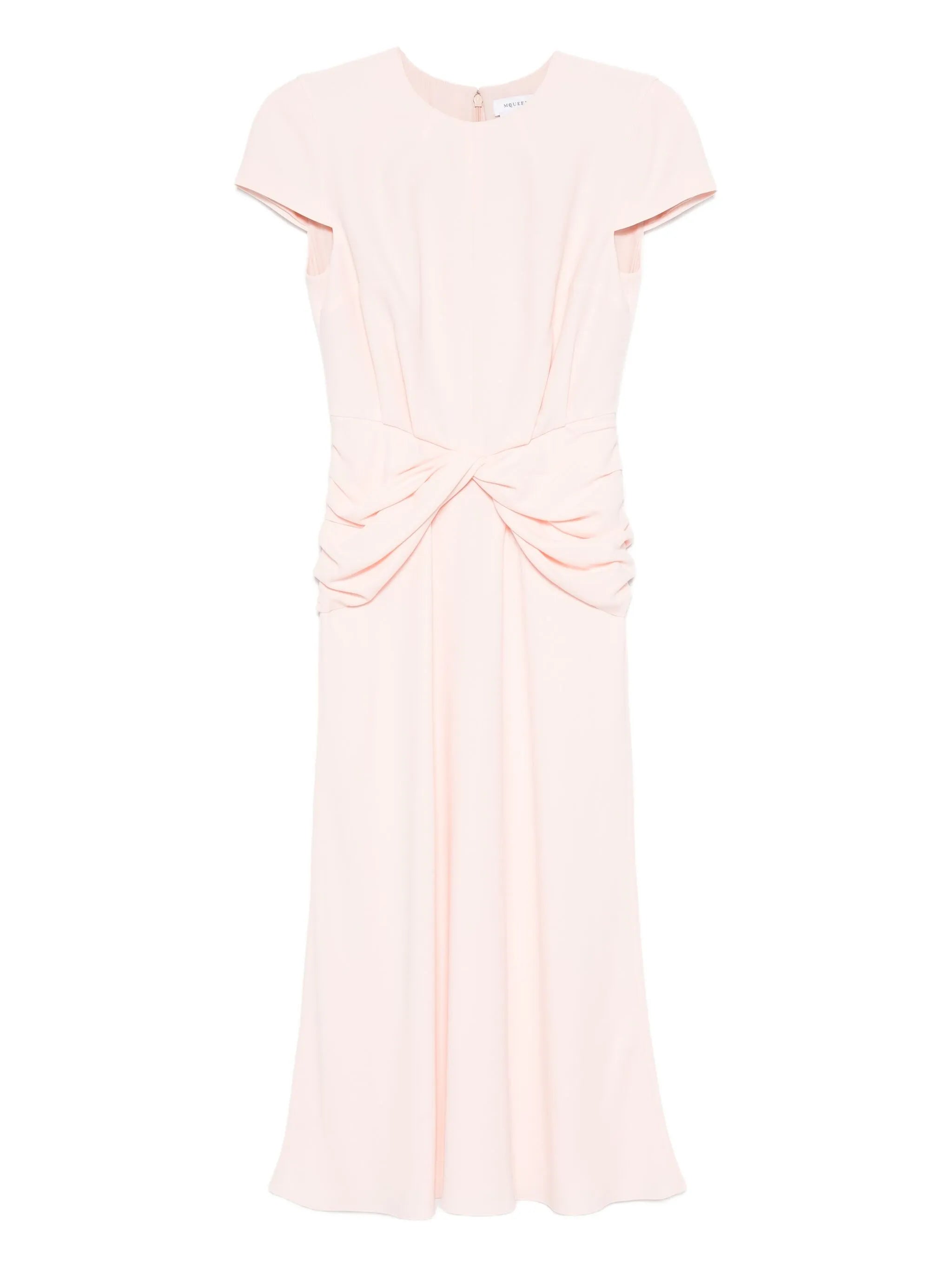 twist-detail midi dress