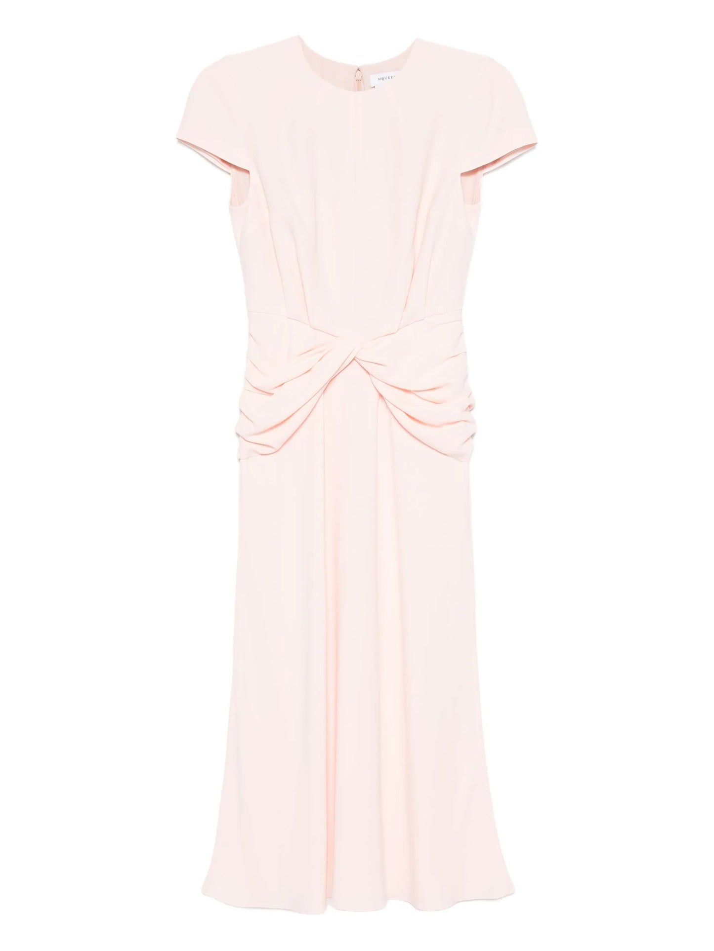 twist-detail midi dress