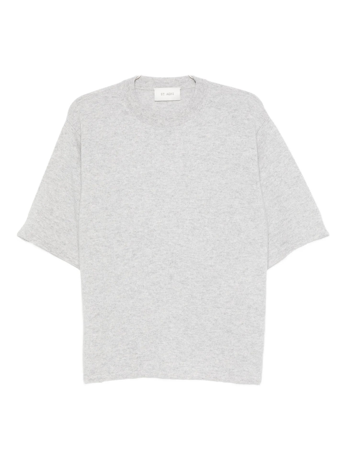short-sleeve cashmere T-shirt