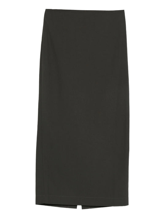 low-waist column maxi skirt
