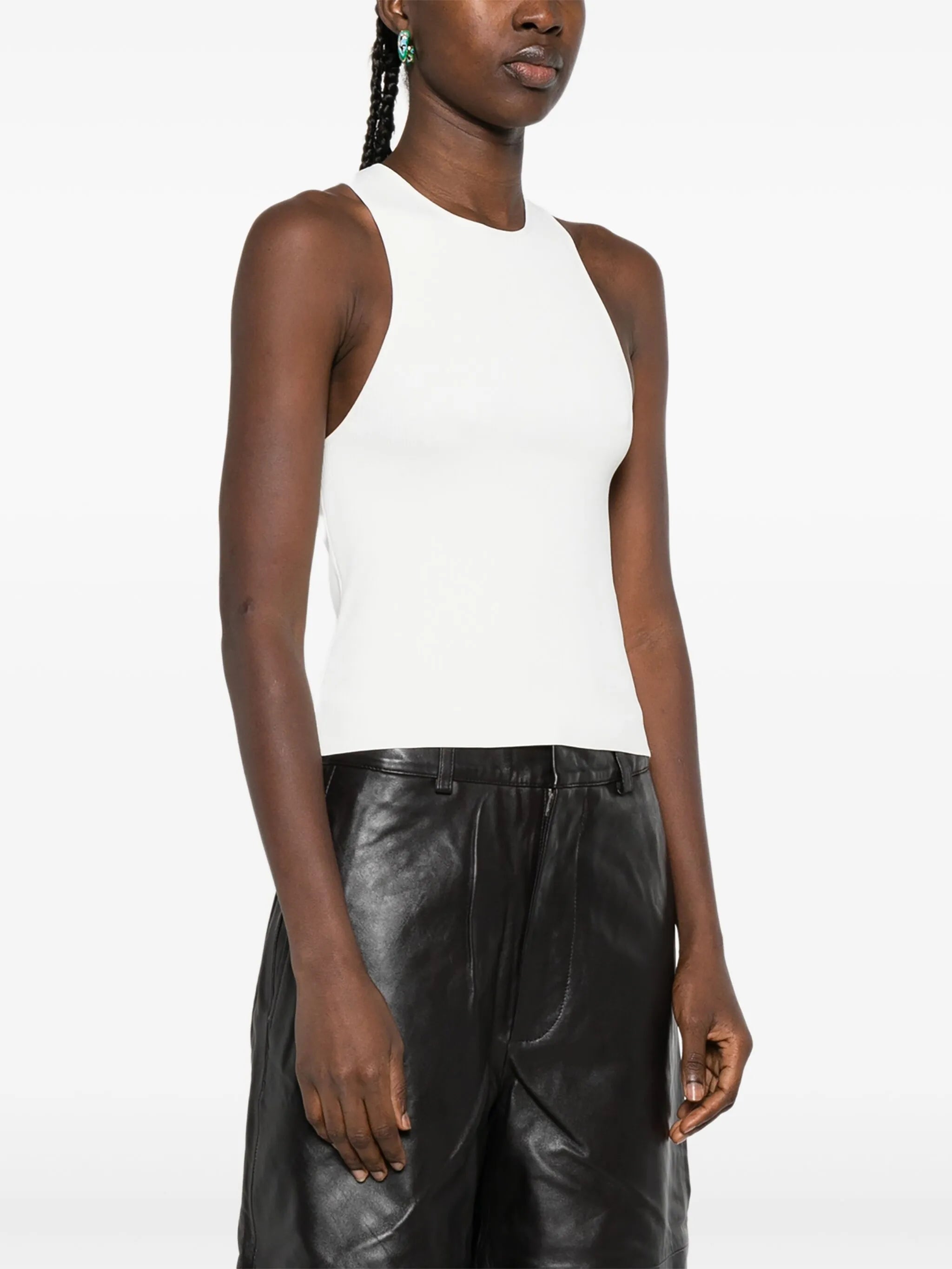 ribbed-knit cami top