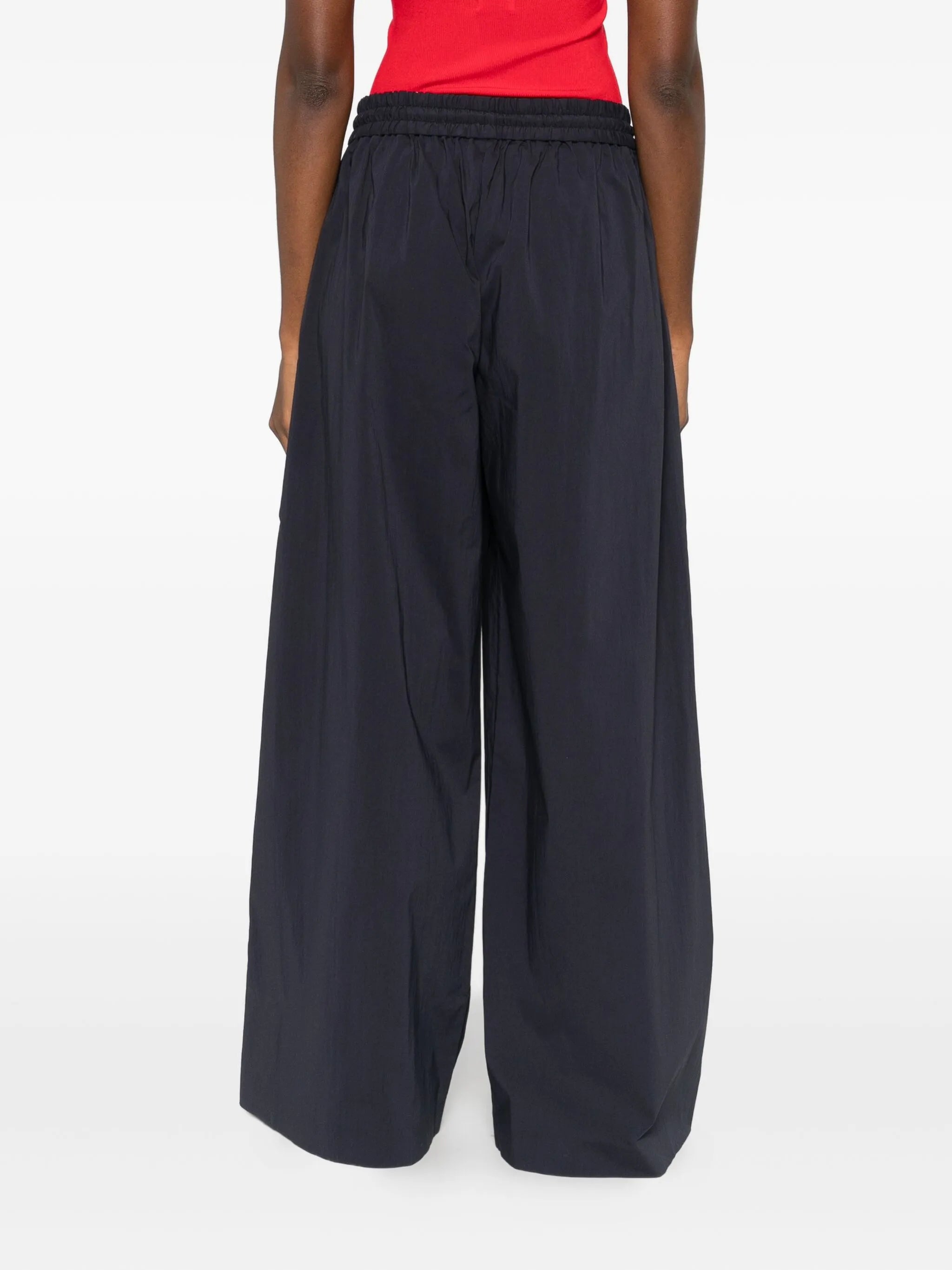 elasticated-waistband trousers