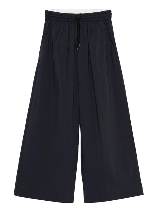 elasticated-waistband trousers